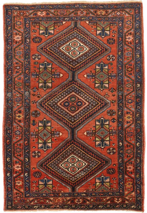 Thumbnail 13 for Antique Persian Zanjan Traditional Rug 71242