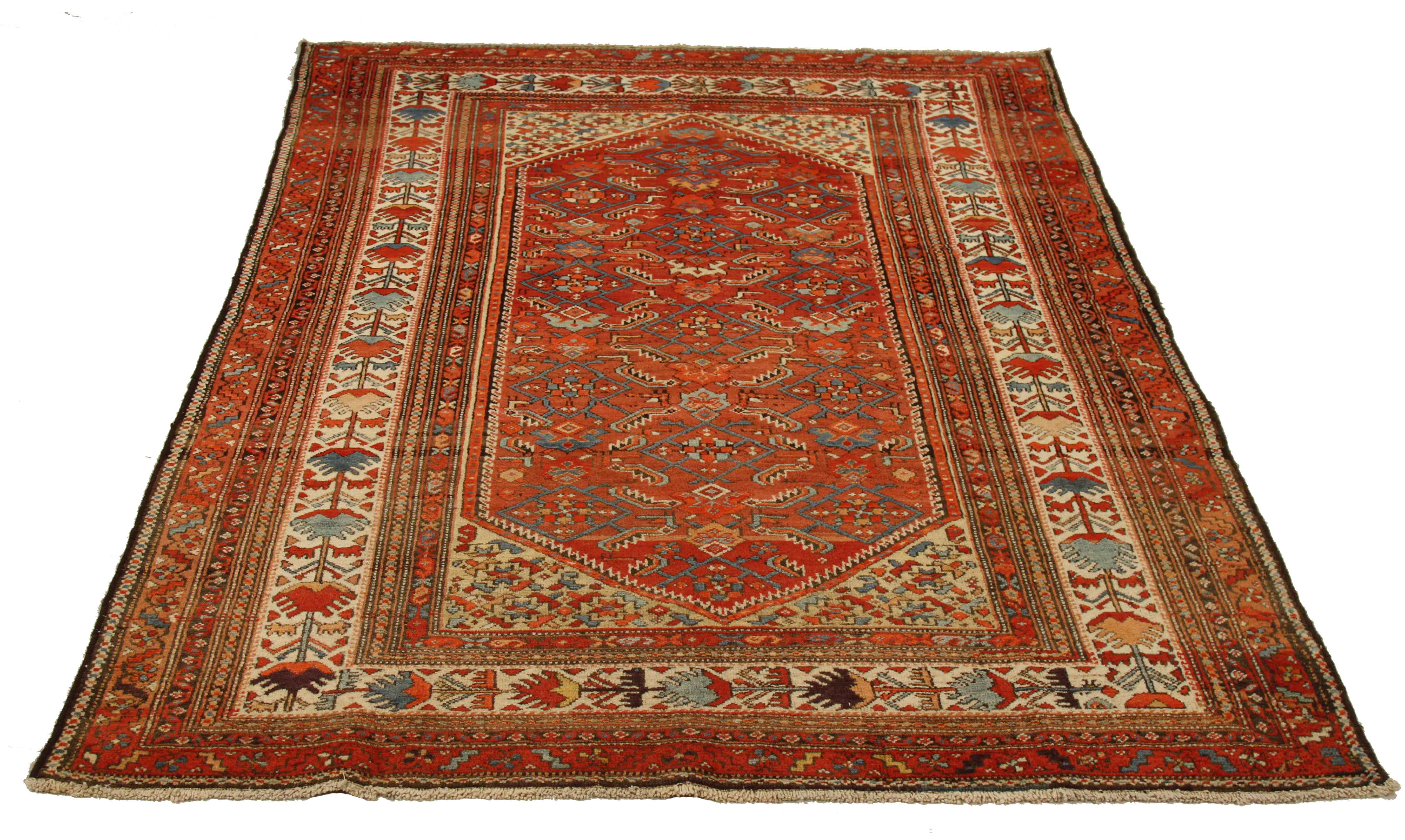 Thumbnail 10 for Antique Persian Malayer Traditional Rug 11076