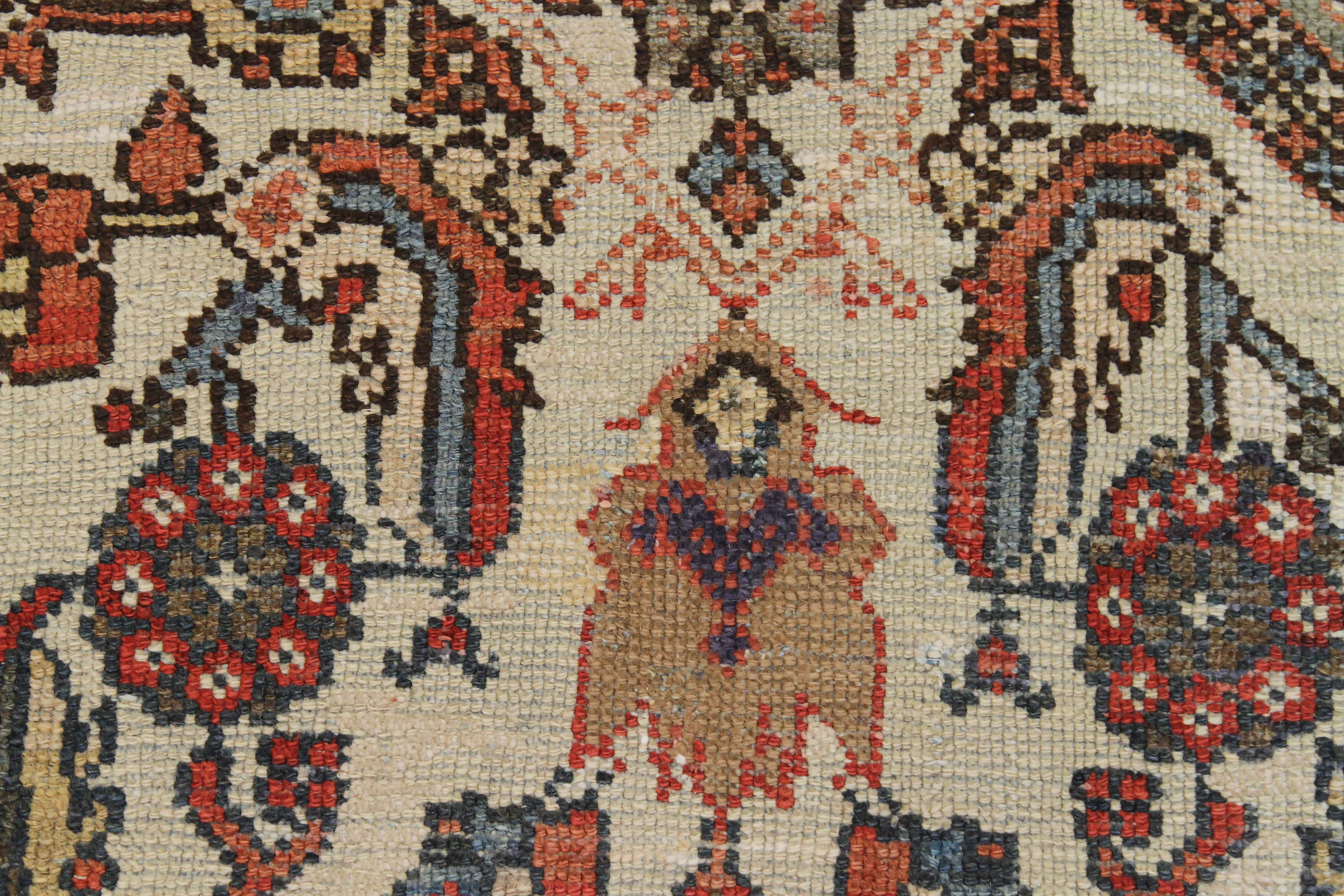 Thumbnail 10 for Antique Persian Mahal Traditional Rug 11078