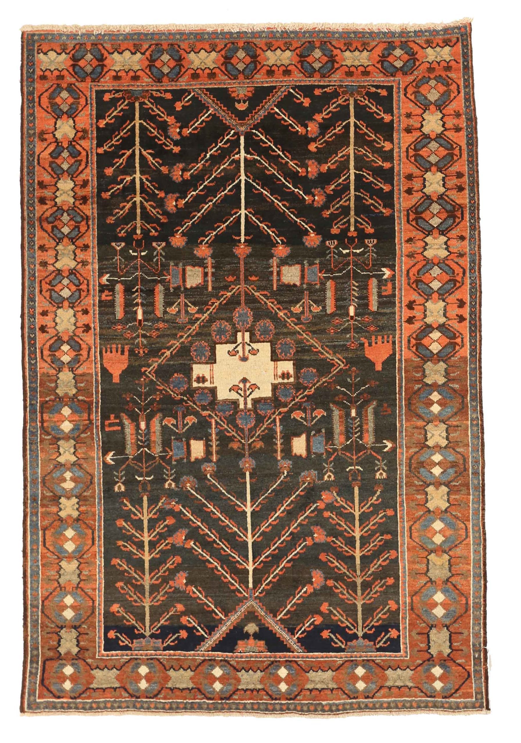 Thumbnail 3 for Antique Persian Bakhtiar Transitional Rug 11079