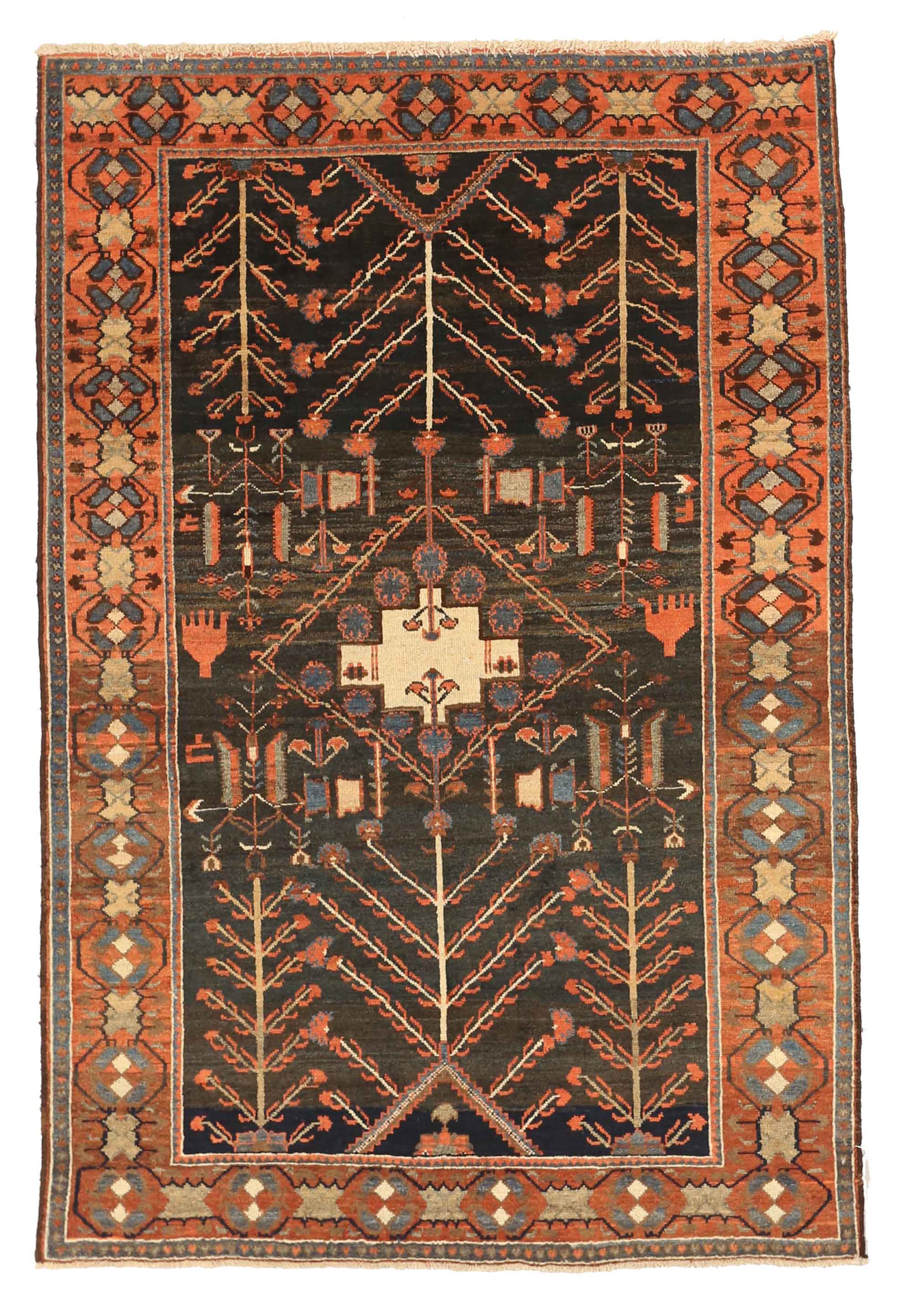Thumbnail 15 for Antique Persian Bakhtiar Transitional Rug 11079