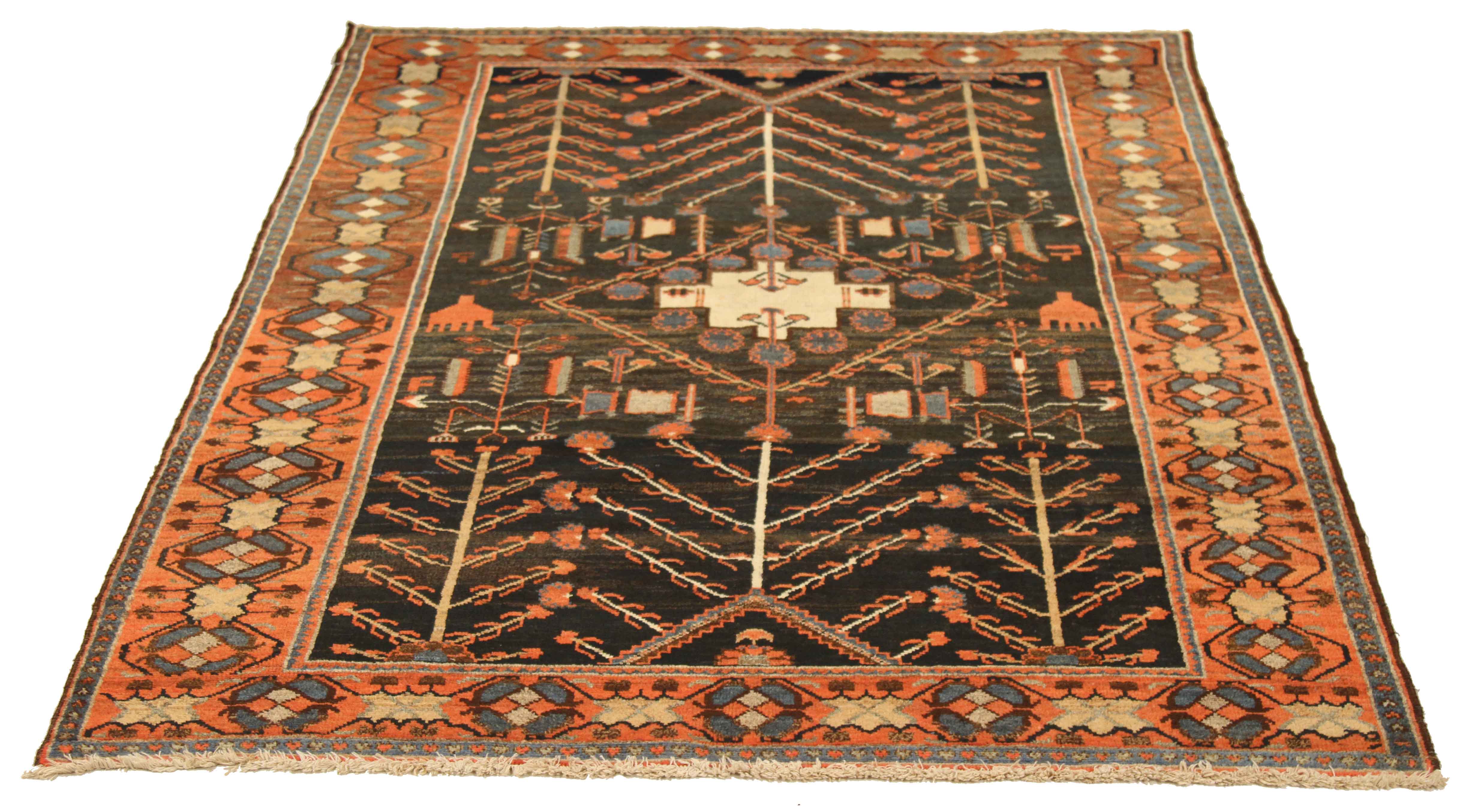 Thumbnail 9 for Antique Persian Bakhtiar Transitional Rug 11079