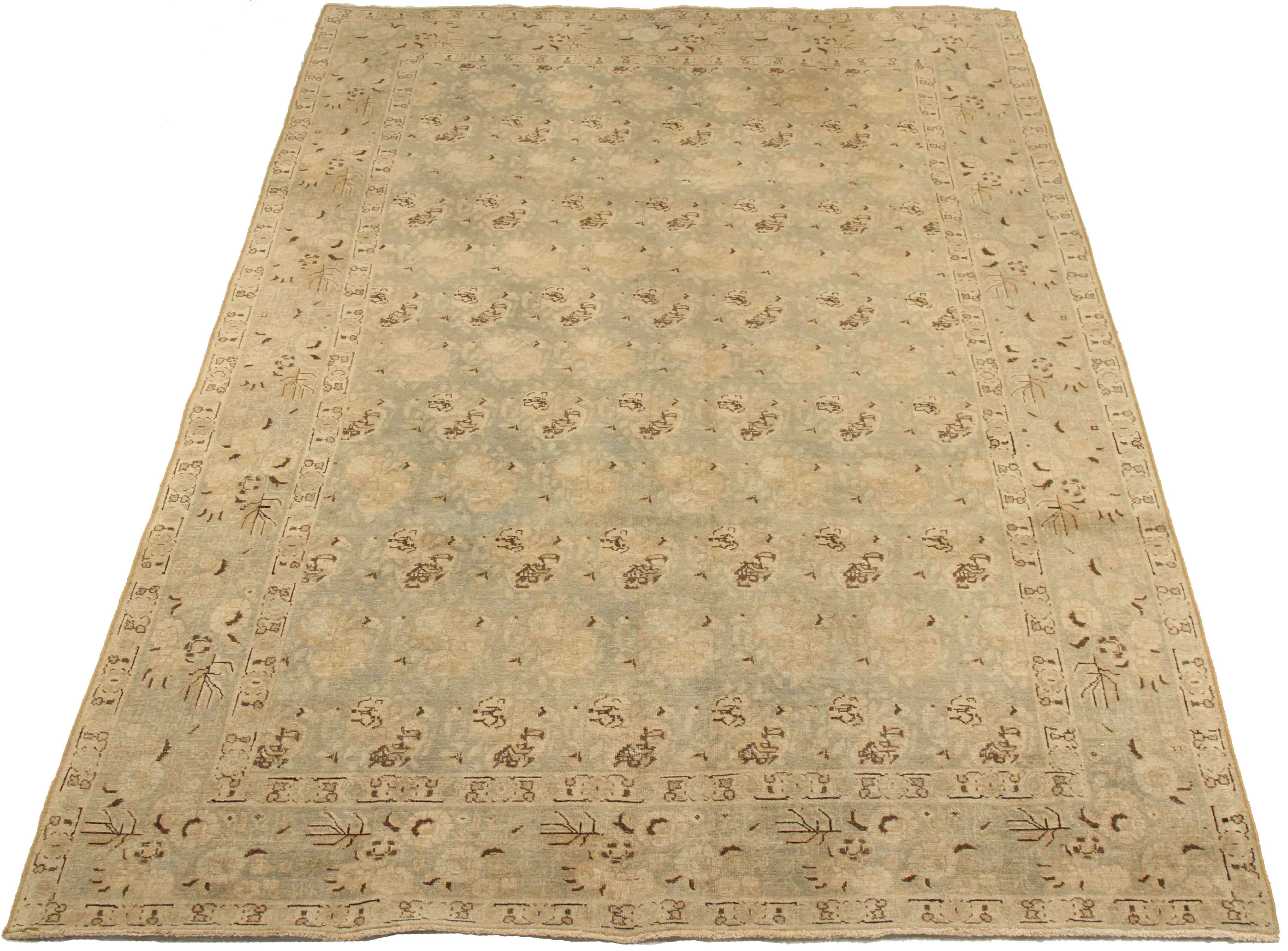 Thumbnail 15 for Antique Persian Tabriz Transitional Rug 67158