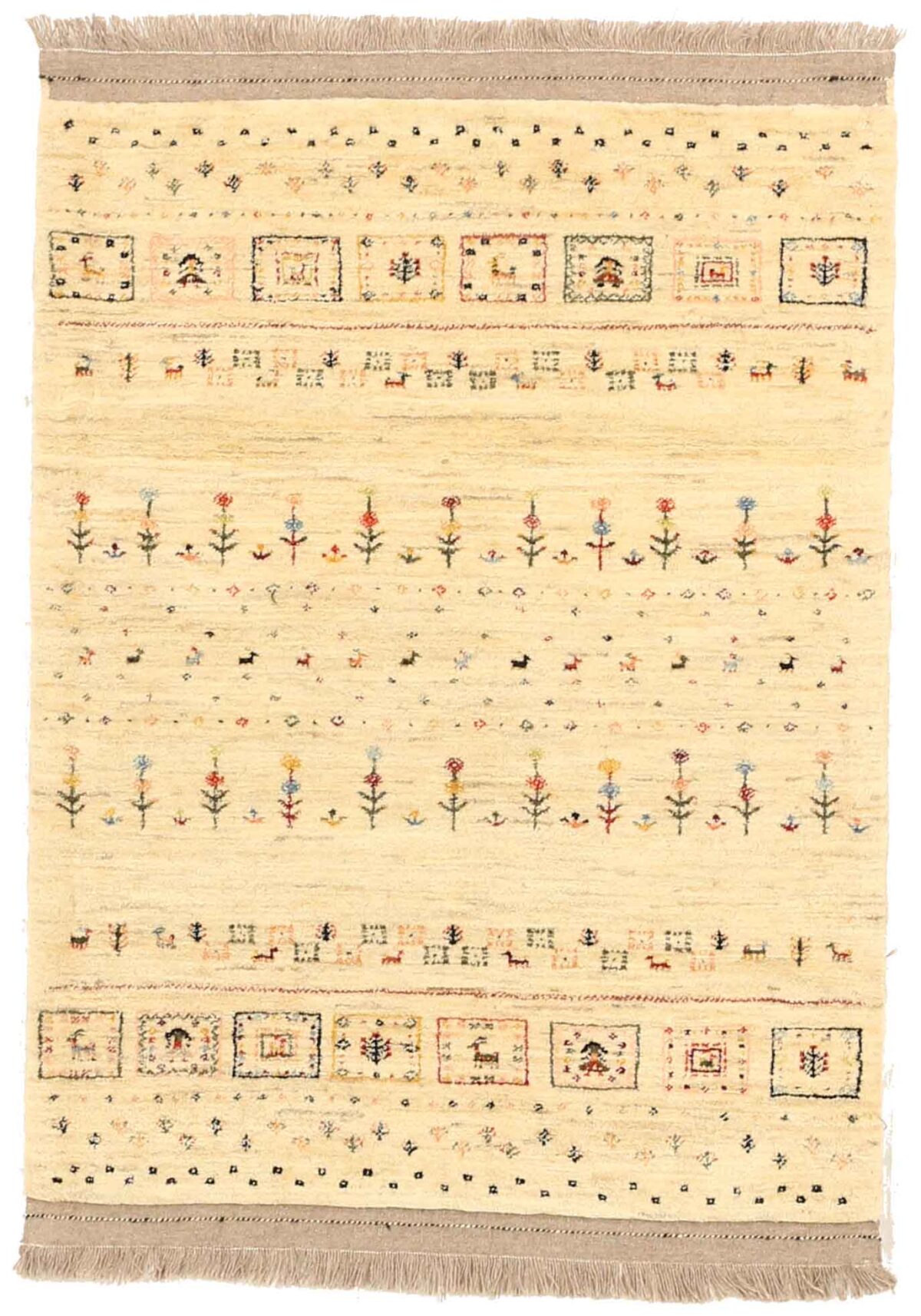 Thumbnail 11 for Antique Persian Gabbeh Transitional Rug 67160