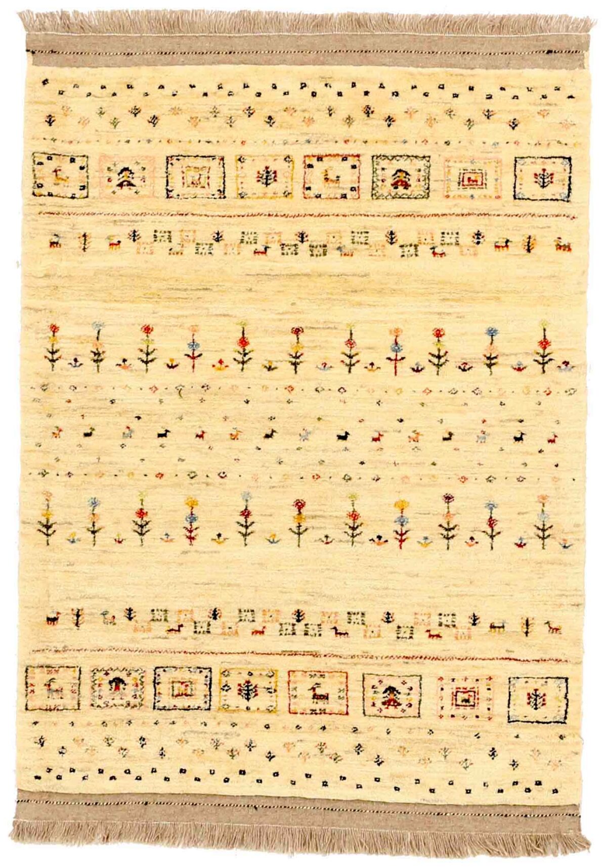 Thumbnail 9 for Antique Persian Gabbeh Transitional Rug 67160