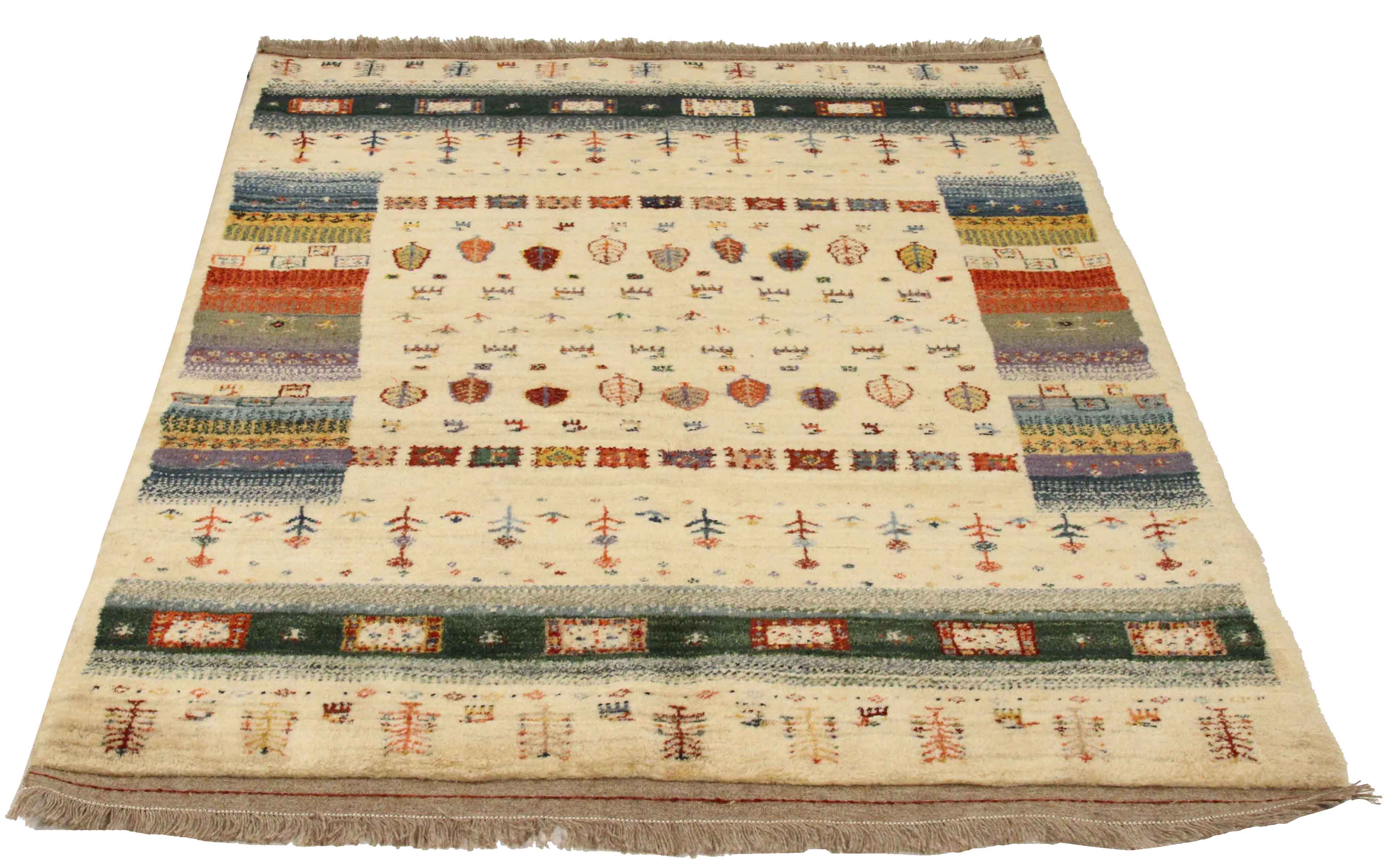 Thumbnail 10 for Antique Persian Gabbeh Transitional Rug 67162