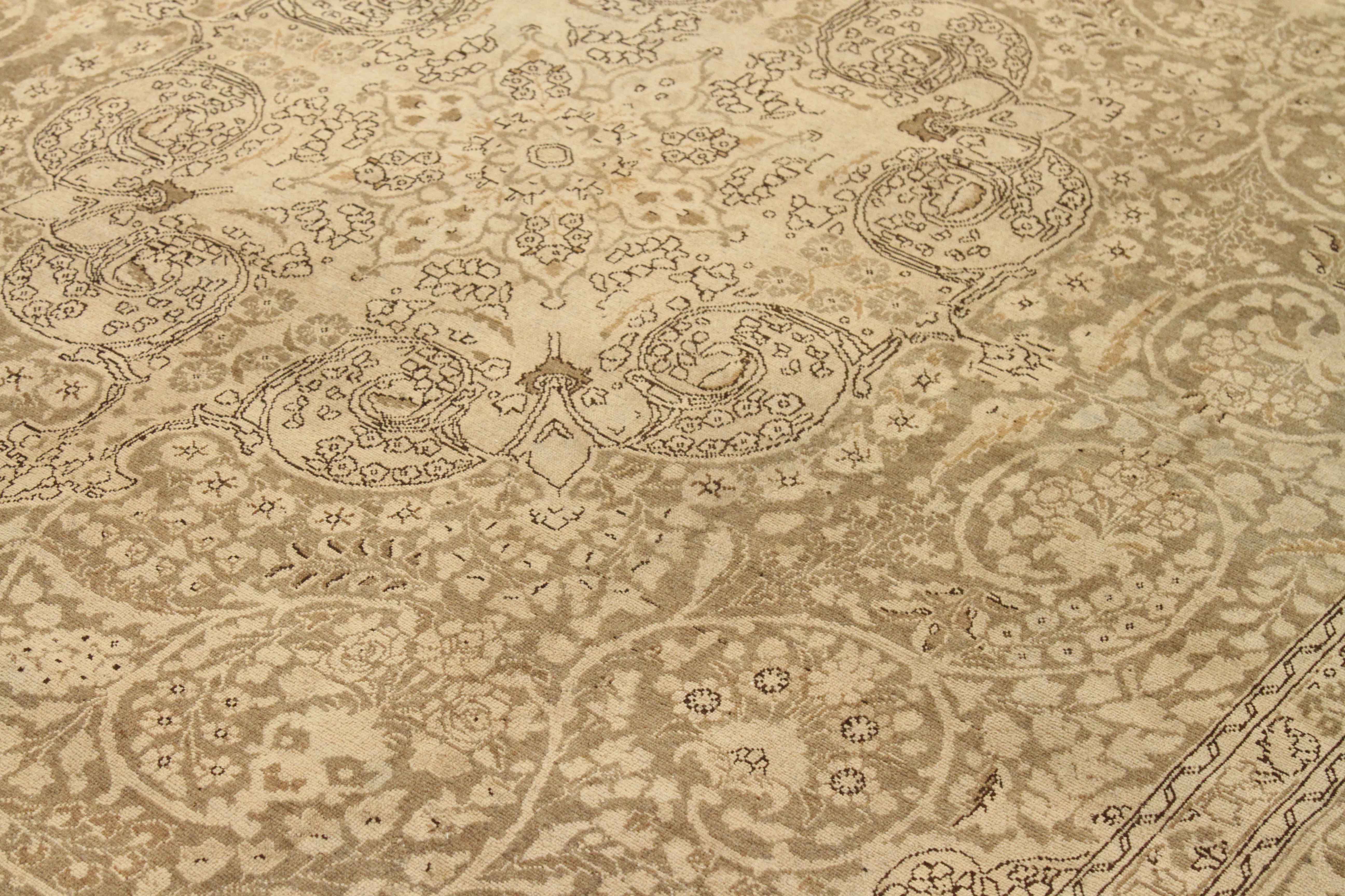 Thumbnail 3 for Antique Persian Tabriz Transitional Rug 67150