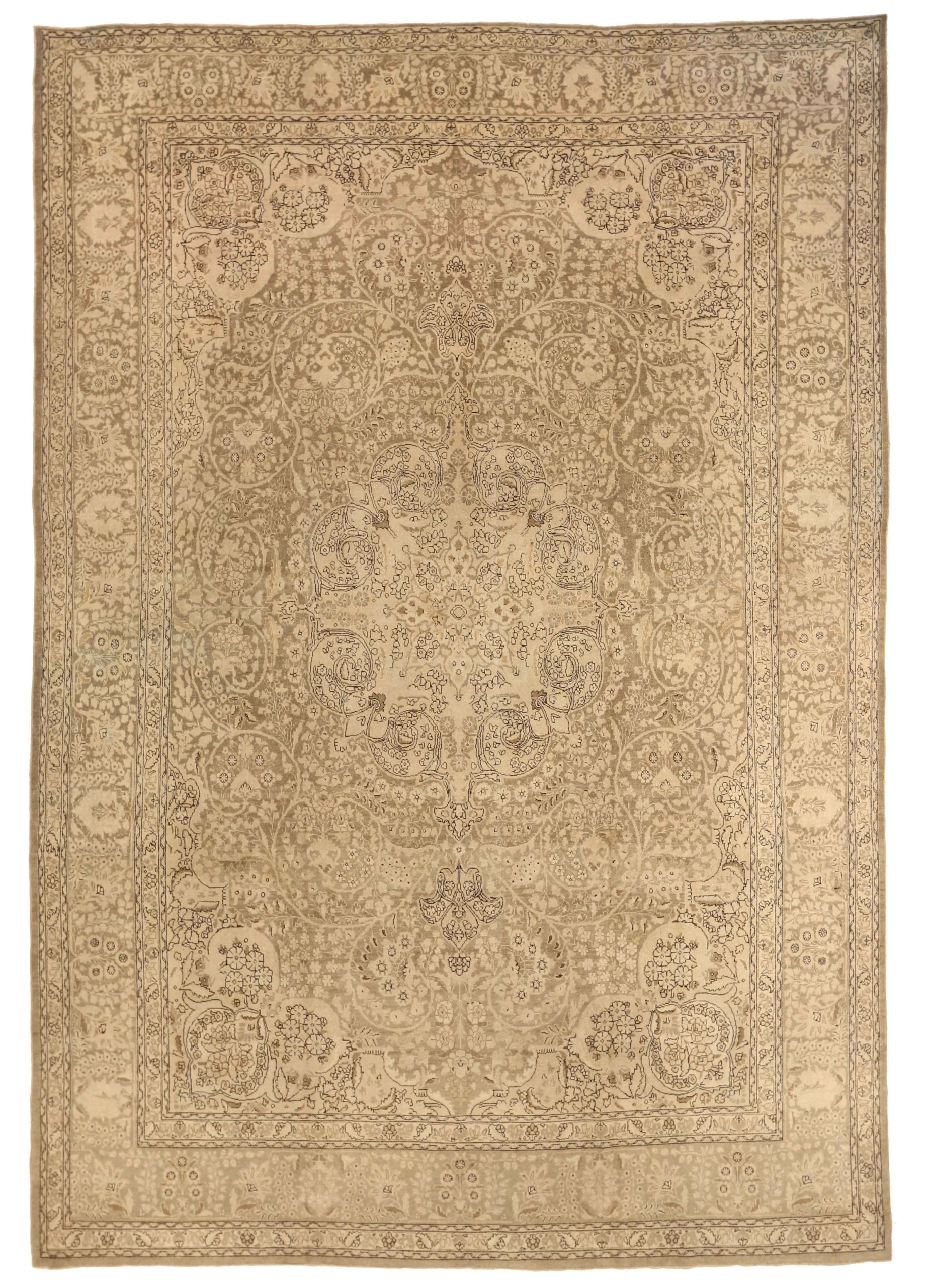 Thumbnail 6 for Antique Persian Tabriz Transitional Rug 67150