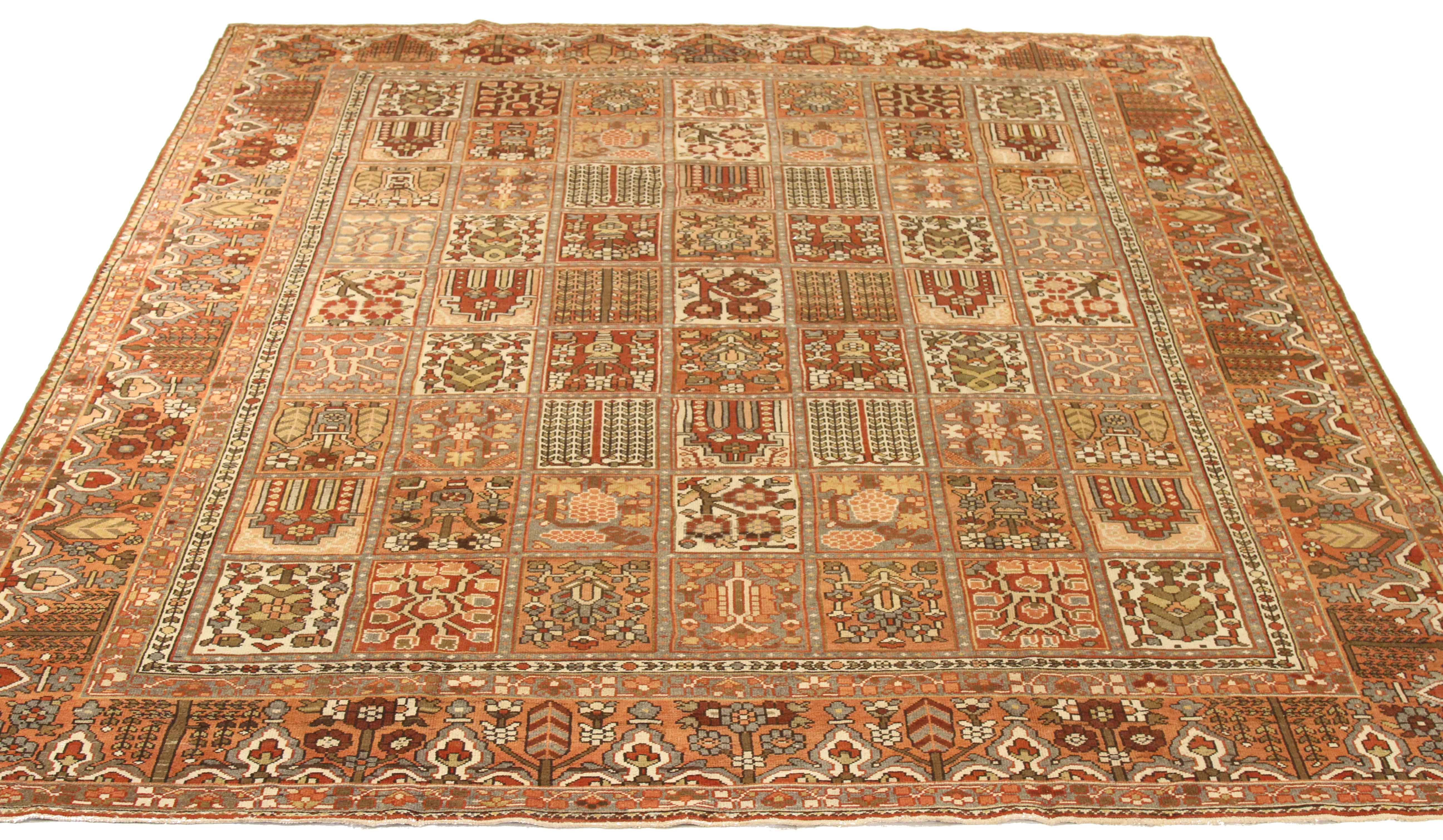 Thumbnail 8 for Antique Persian Bakhtiar Traditional Rug 67153
