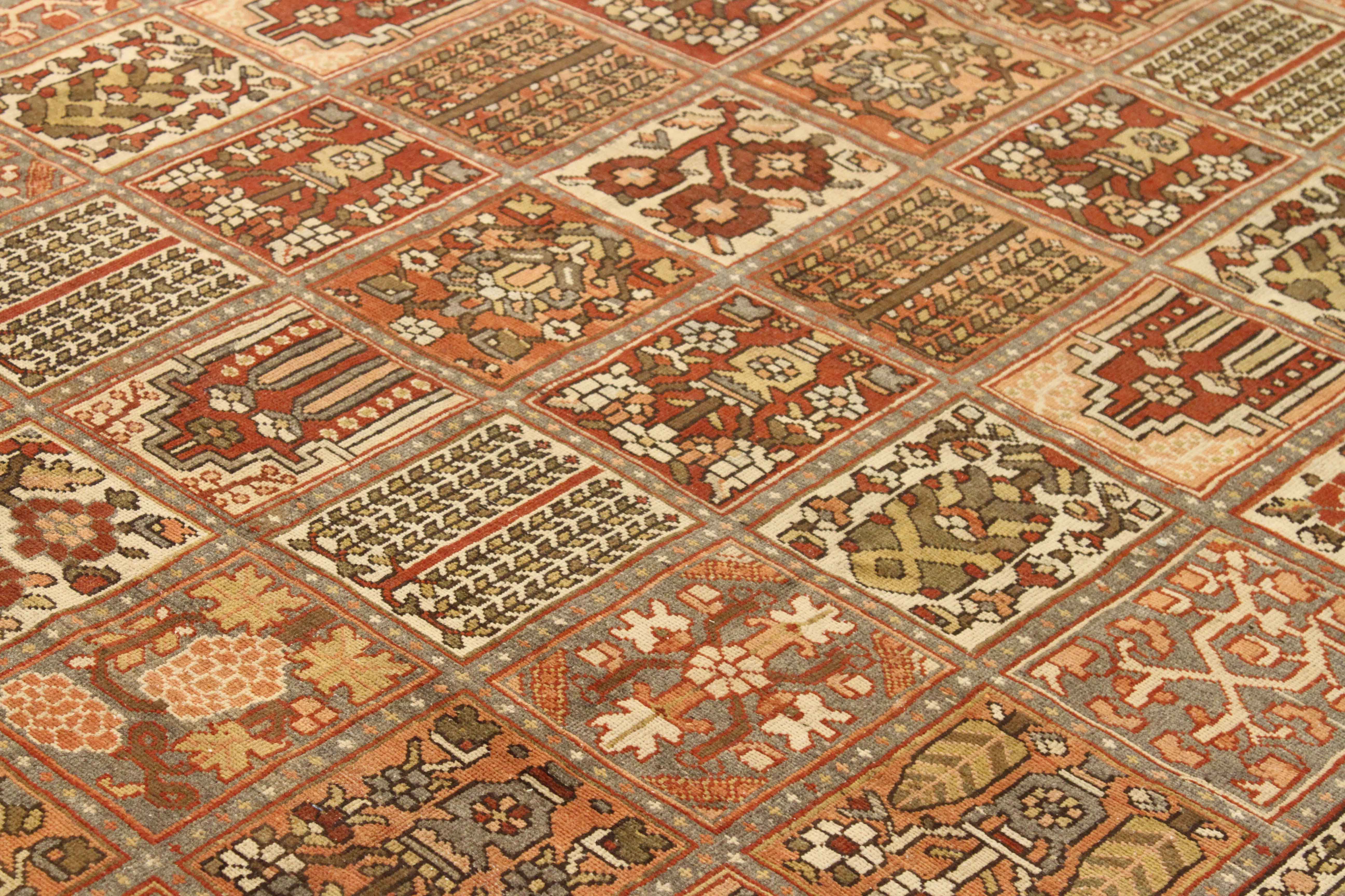 Thumbnail 6 for Antique Persian Bakhtiar Traditional Rug 67153