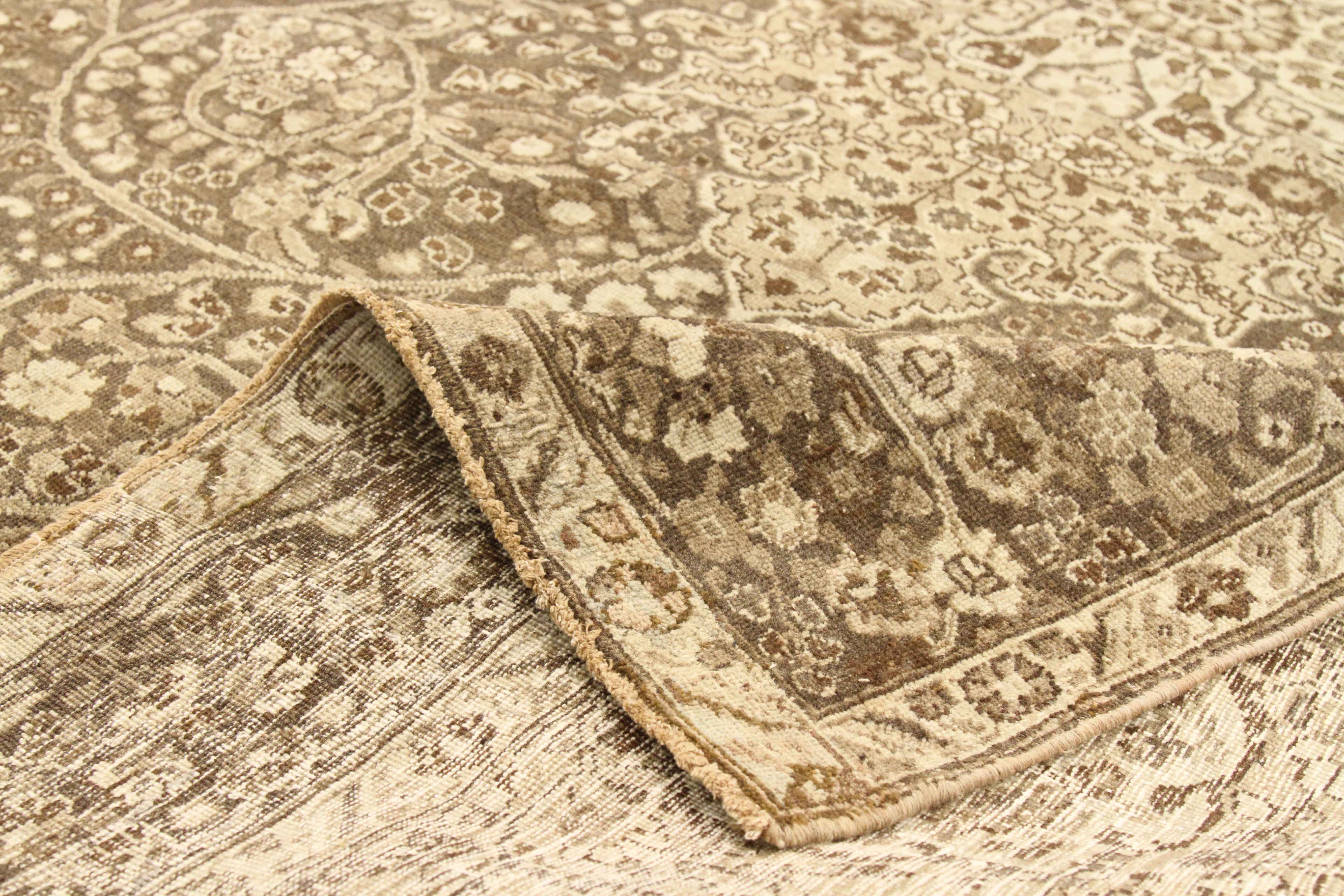 Thumbnail 3 for Antique Persian Tabriz Transitional Rug 67142