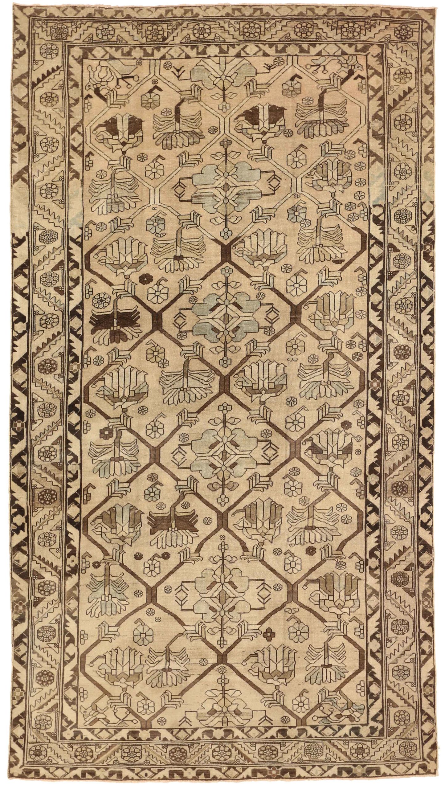 Thumbnail 6 for Antique Persian Bakhtiar Transitional Rug 67146