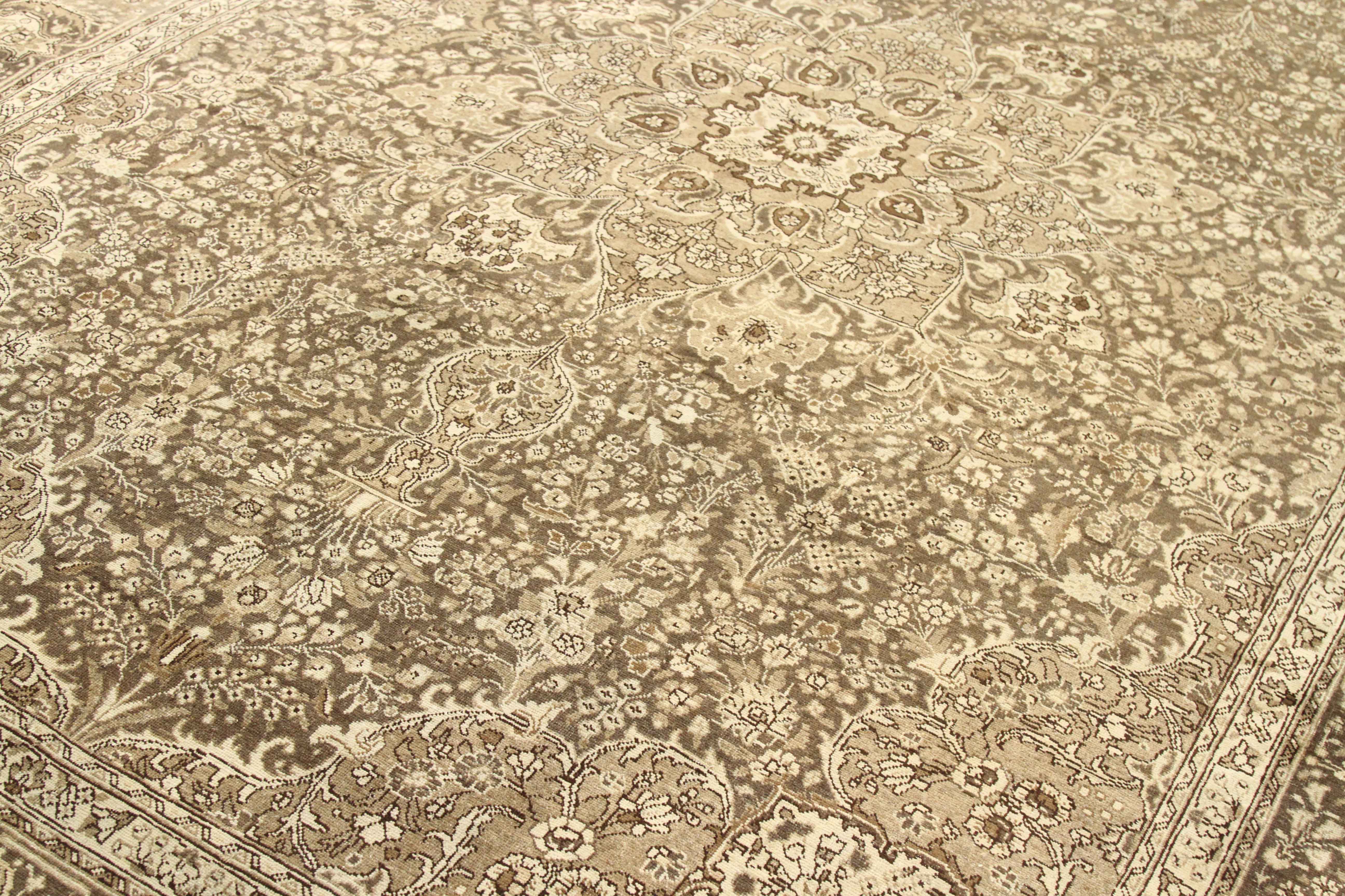 Thumbnail 4 for Antique Persian Tabriz Transitional Rug 67172