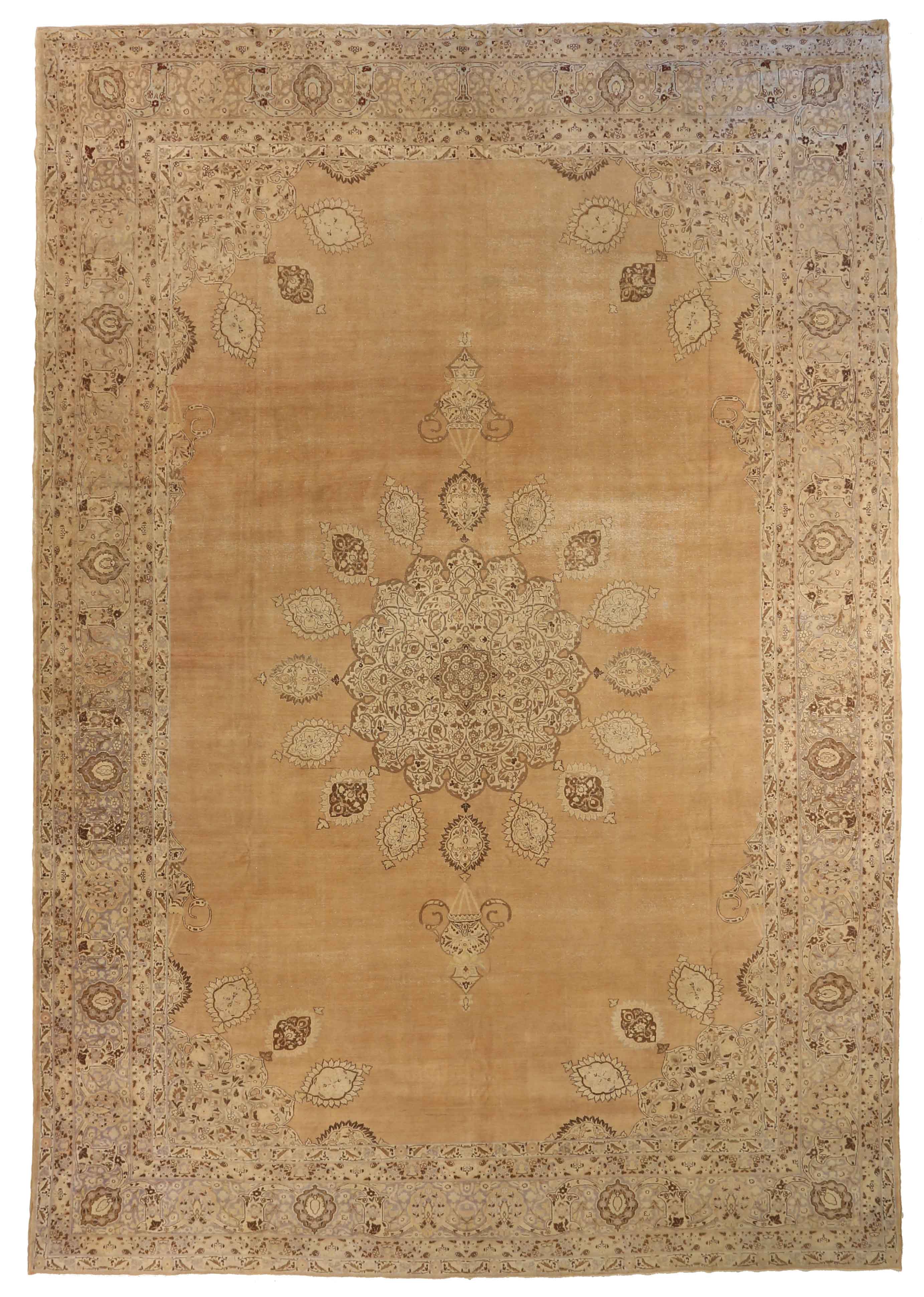 Thumbnail 14 for Antique Persian Tabriz Transitional Rug 67178