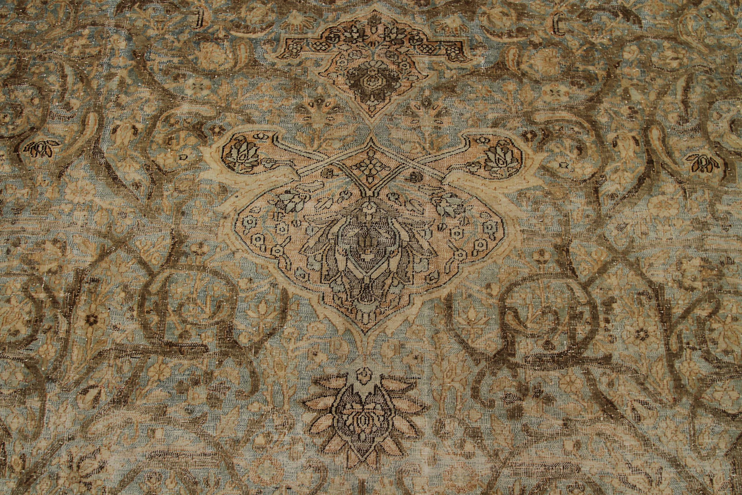 Thumbnail 3 for Antique Persian Kashan Transitional Rug 88909