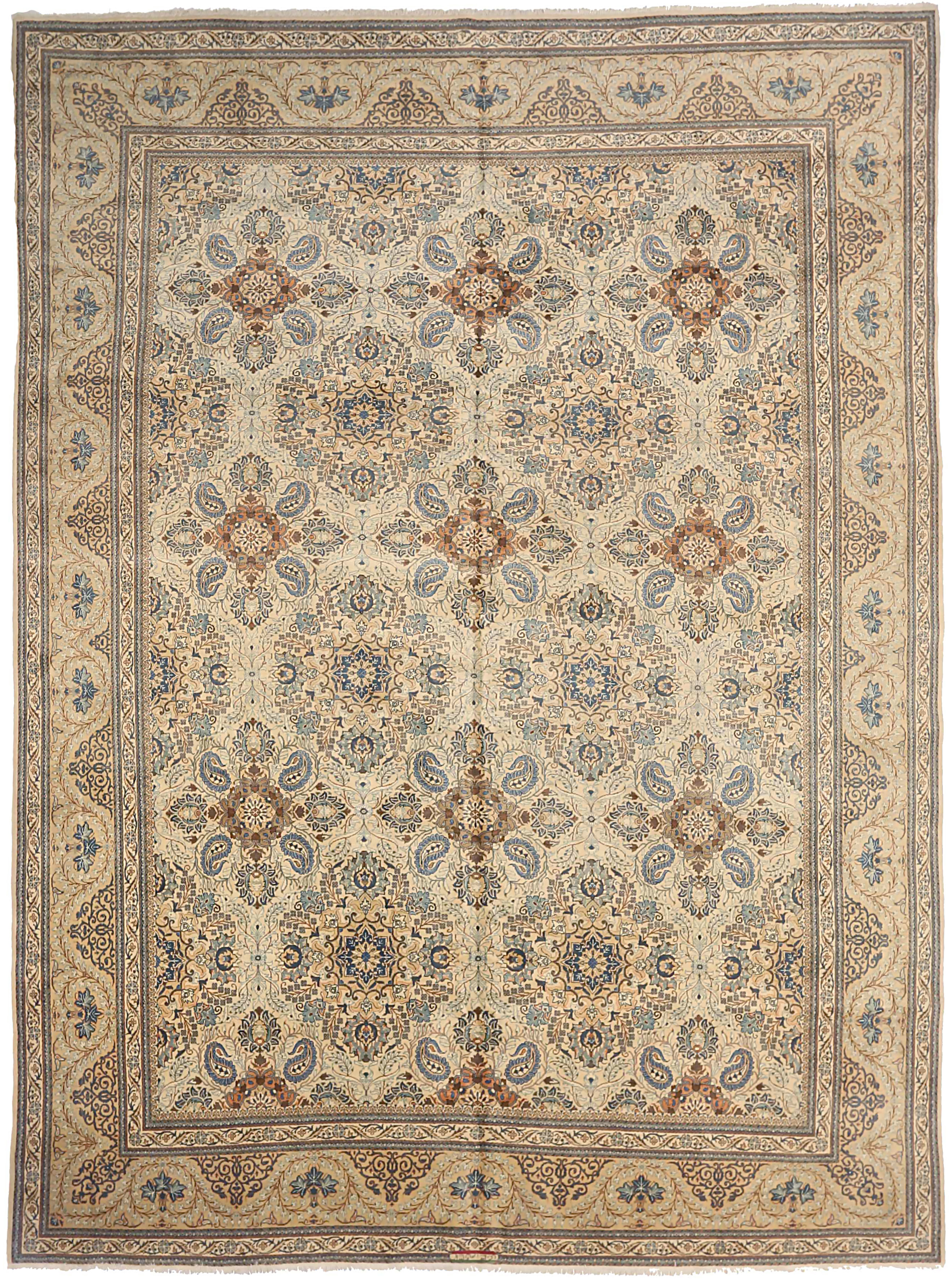 Thumbnail 4 for Antique Persian Kashan Traditional Rug 71357