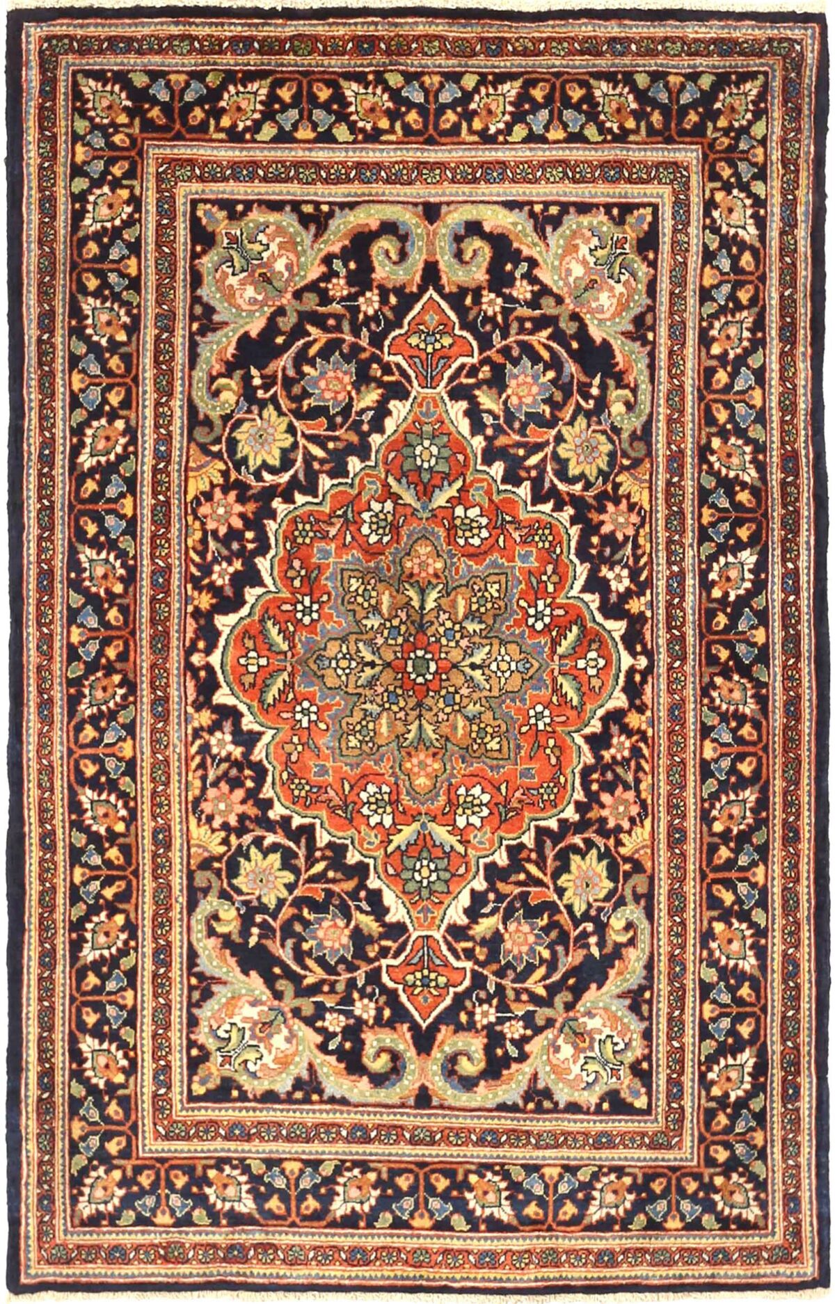 Thumbnail 10 for Antique Persian Kermanshah Traditional Rug 71356