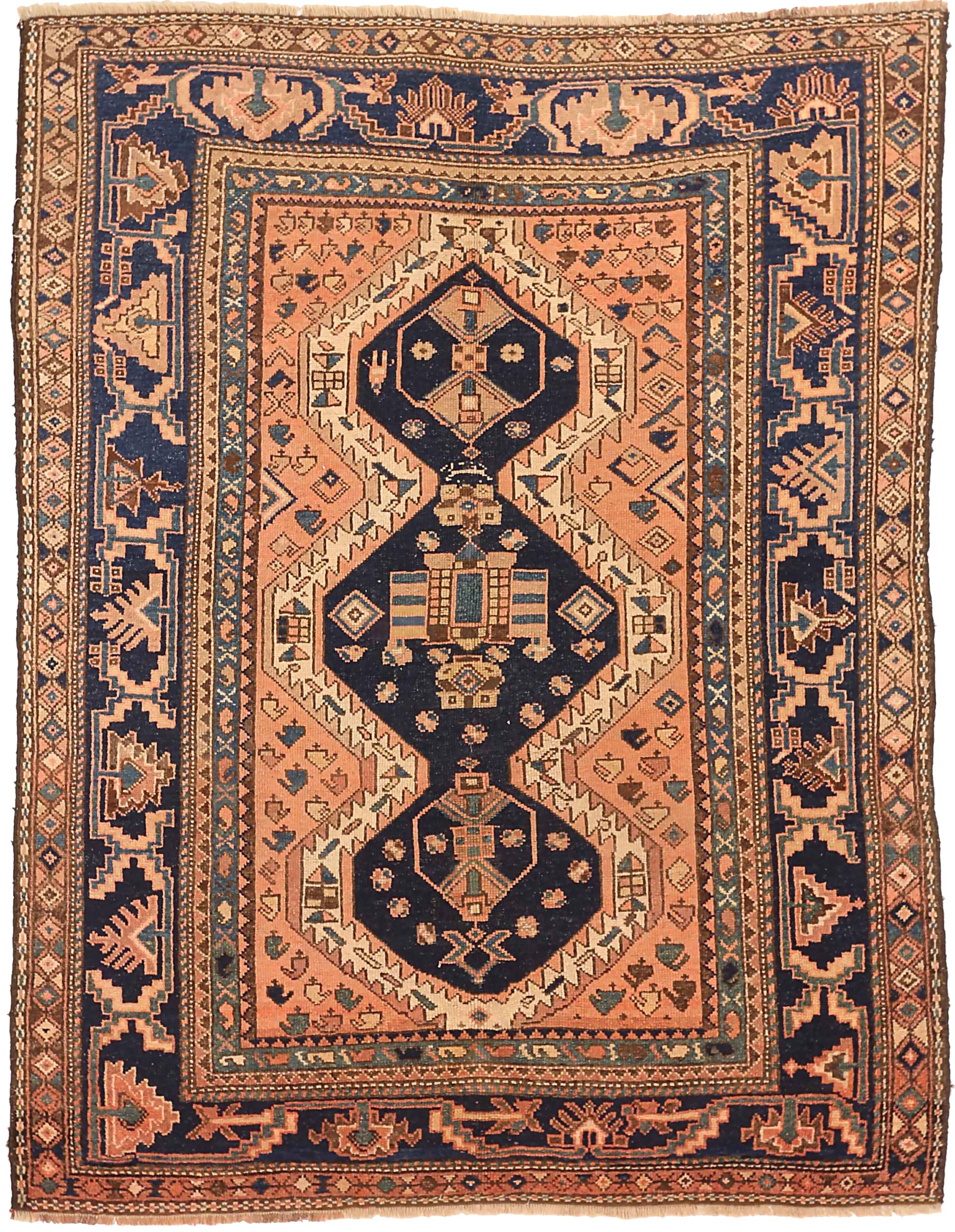 Thumbnail 8 for Antique Persian Traditional Rug 71518