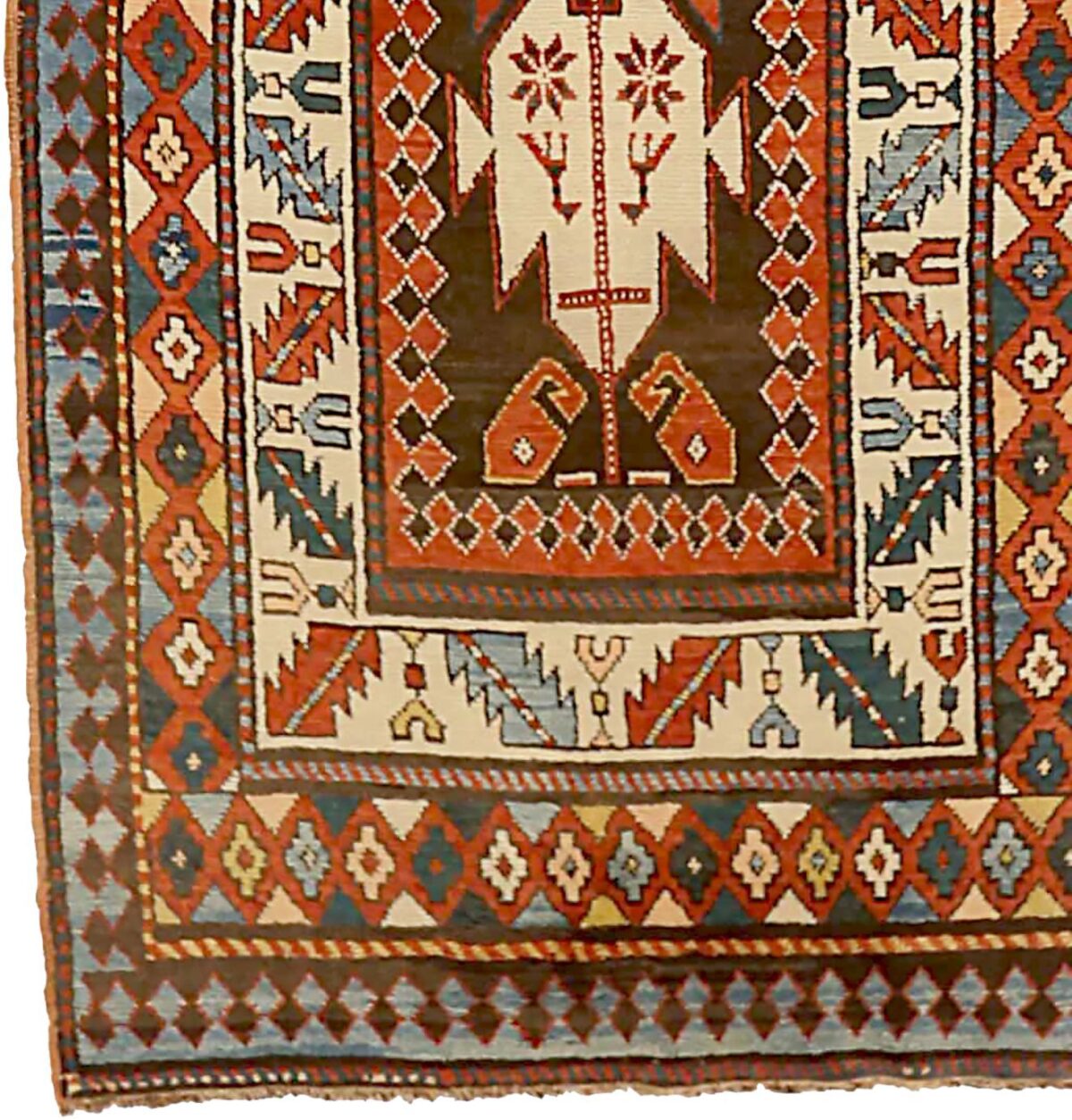 Thumbnail 14 for Antique Russia Kazakhstan Traditional Rug 71525