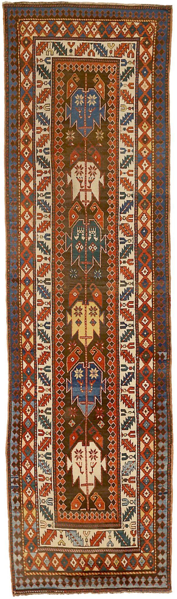 Thumbnail 12 for Antique Russia Kazakhstan Traditional Rug 71525
