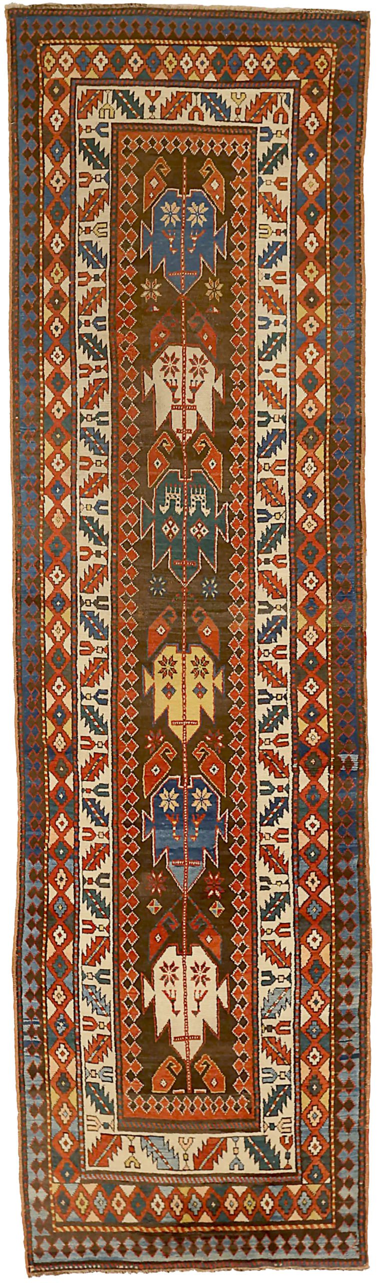 Thumbnail 10 for Antique Russia Kazakhstan Traditional Rug 71525