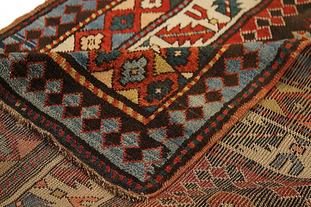 Thumbnail 15 for Antique Russia Kazakhstan Traditional Rug 71525