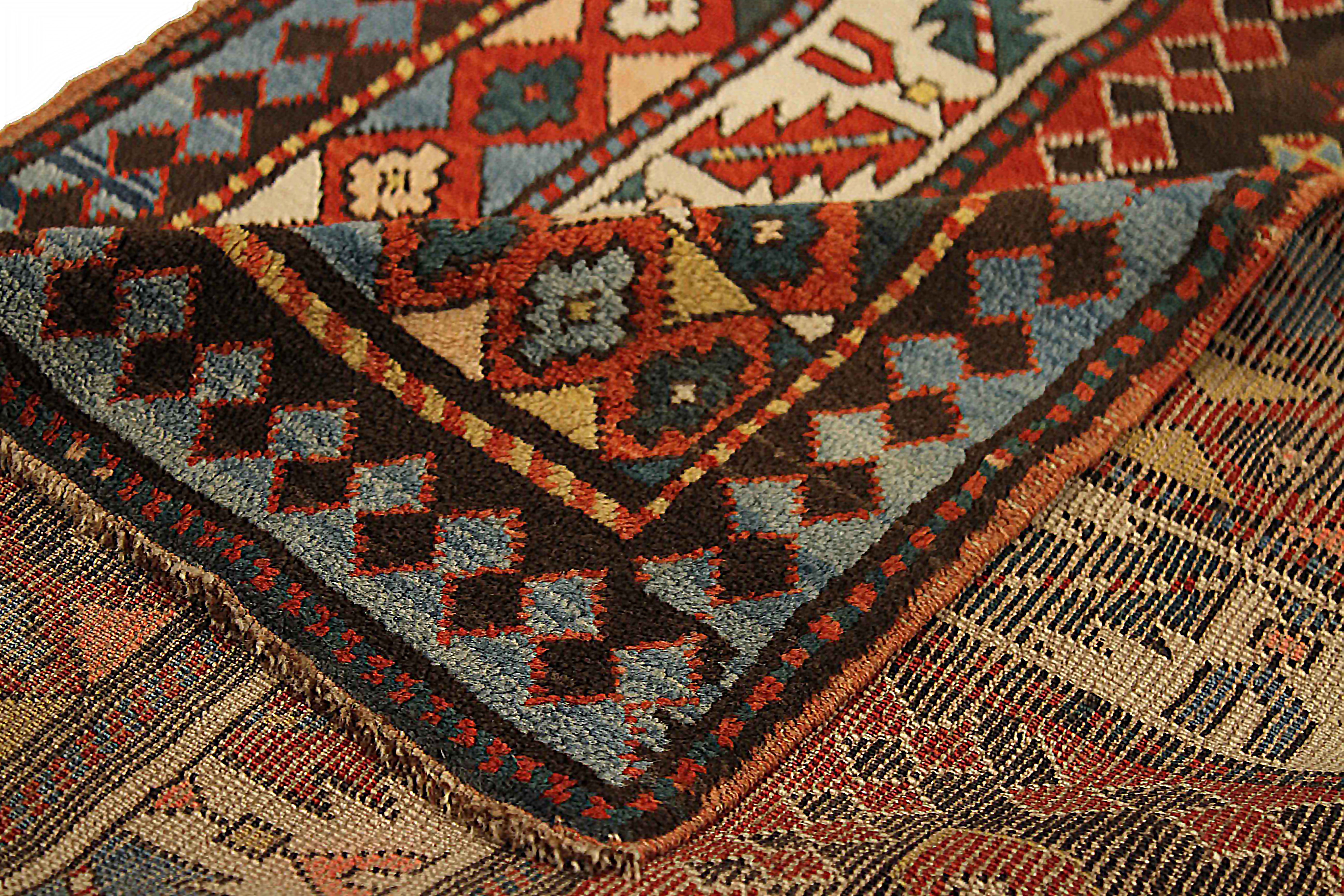 Thumbnail 4 for Antique Russia Kazakhstan Traditional Rug 71525