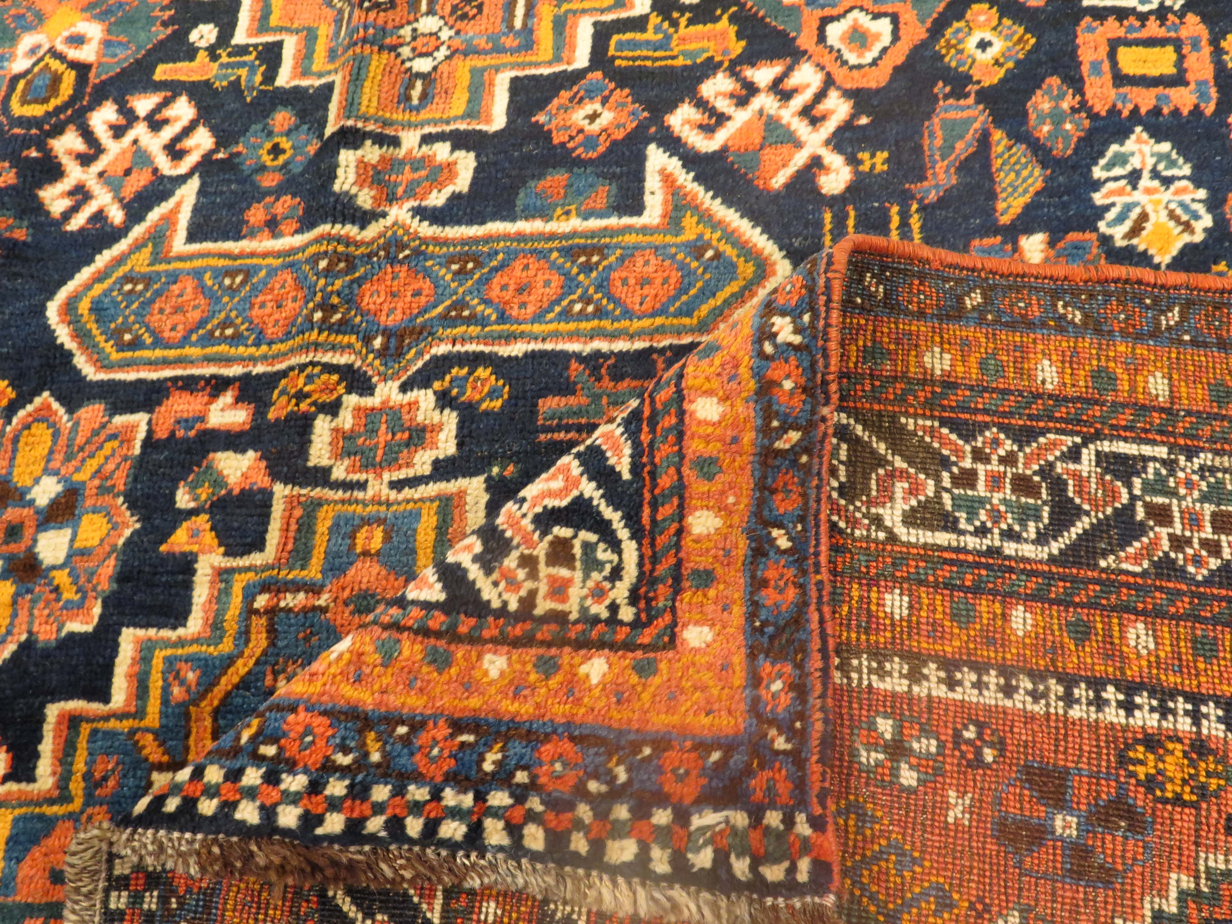 Thumbnail 8 for Antique Persian Shiraz Transitional Rug 11086