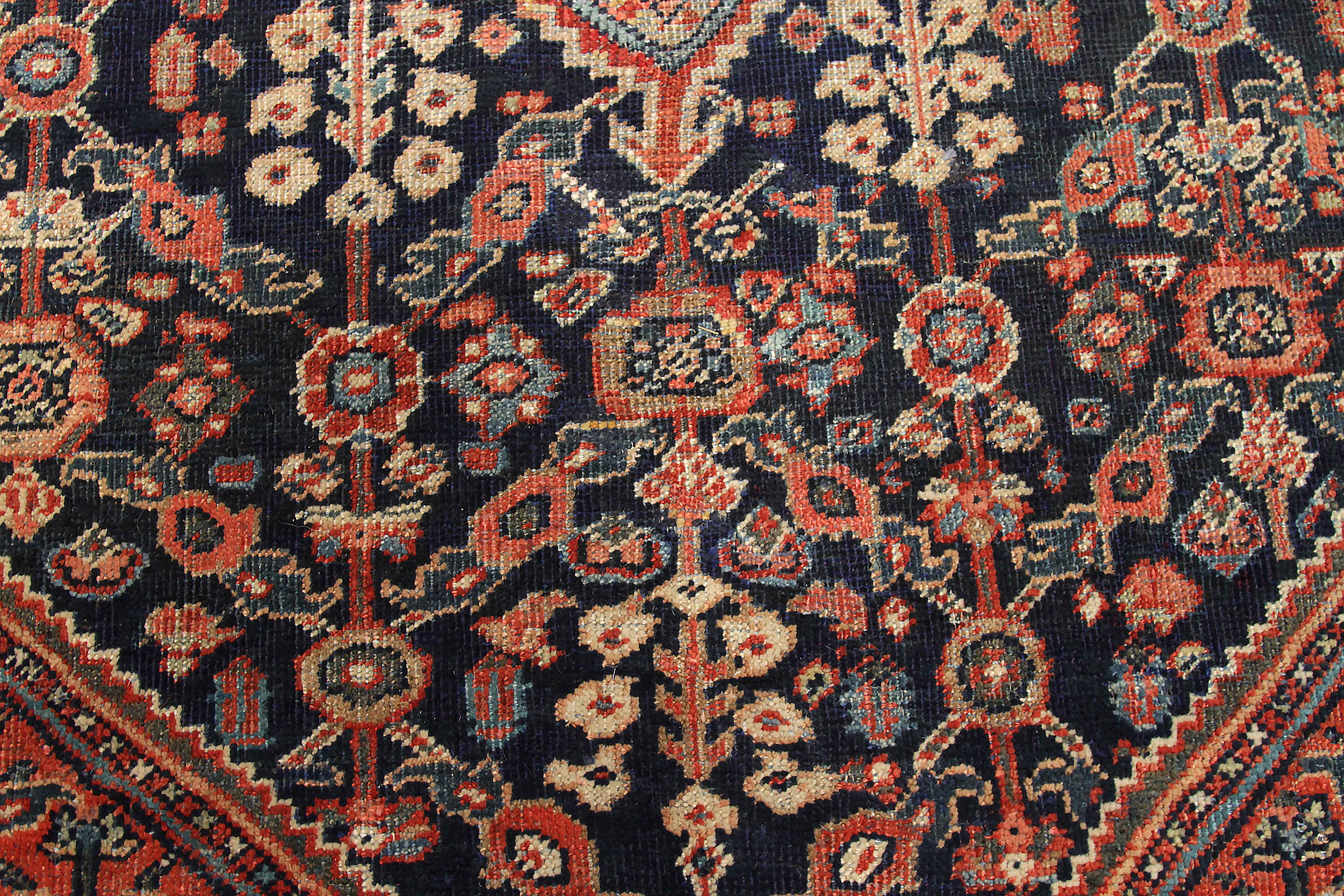 Thumbnail 5 for Antique Persian Mahal Traditional Rug 11087