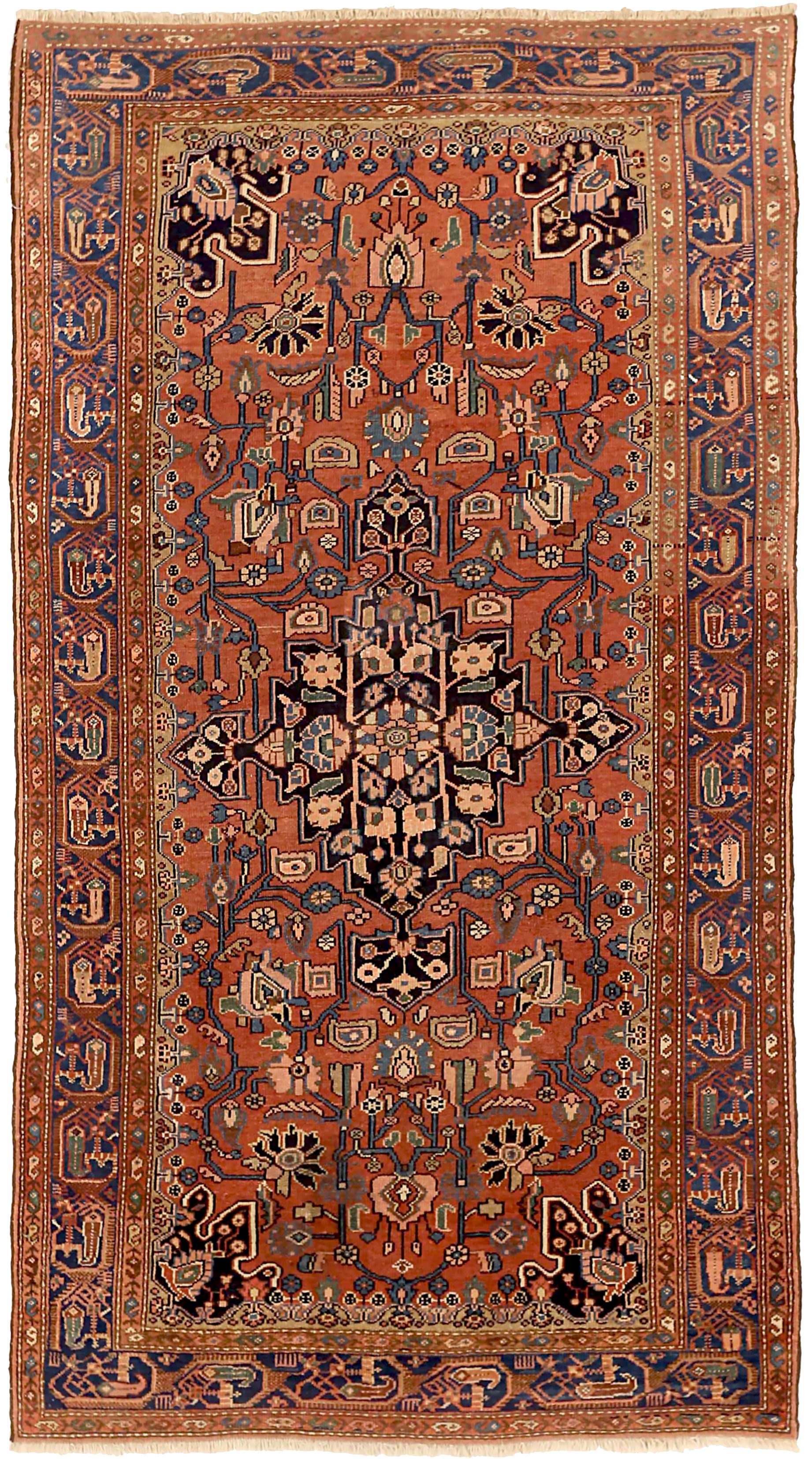 Thumbnail 7 for Antique Persian Hamadan Traditional Rug 71537