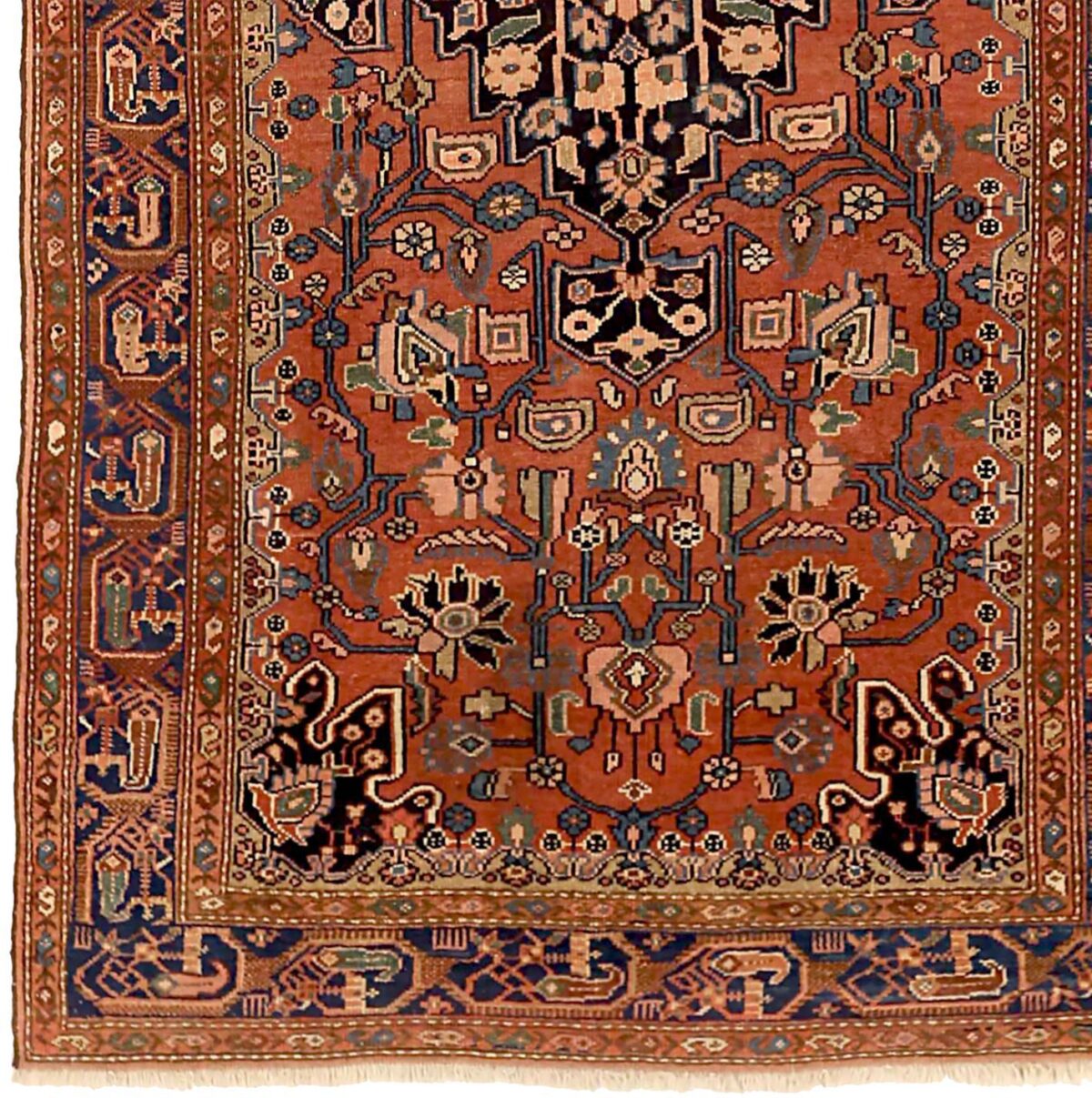 Thumbnail 13 for Antique Persian Hamadan Traditional Rug 71537