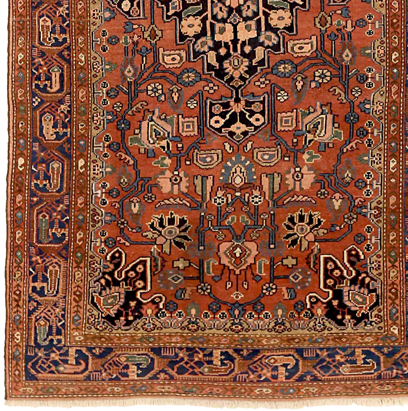 Thumbnail 5 for Antique Persian Hamadan Traditional Rug 71537