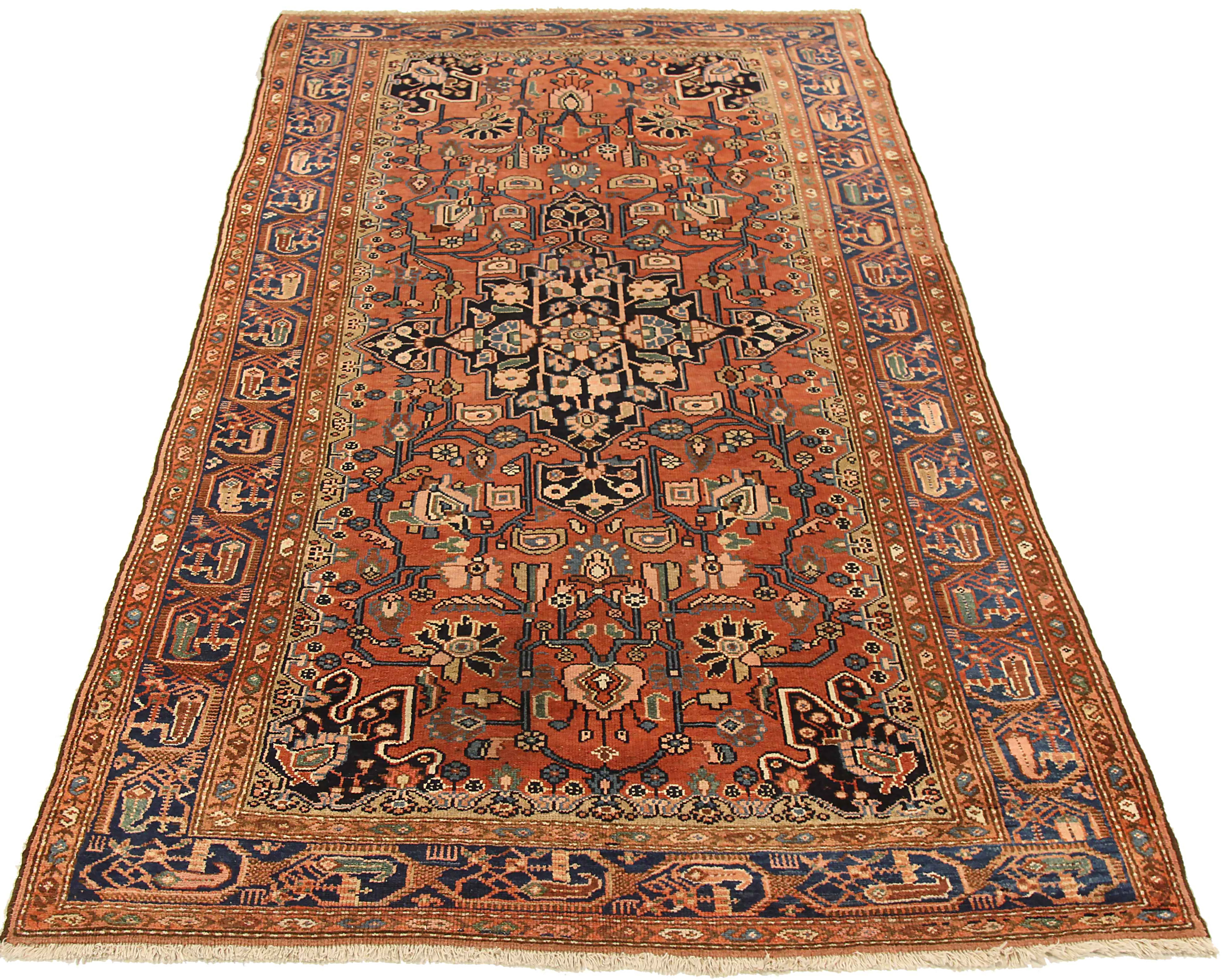 Thumbnail 3 for Antique Persian Hamadan Traditional Rug 71537