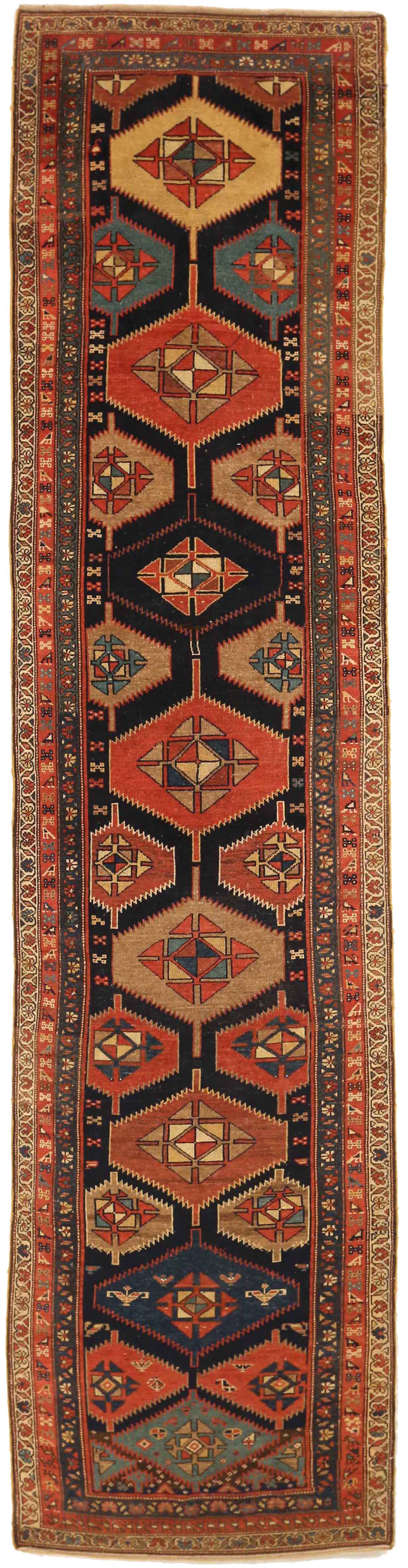 Thumbnail 8 for Antique Persian Kolyai Transitional Rug 71482