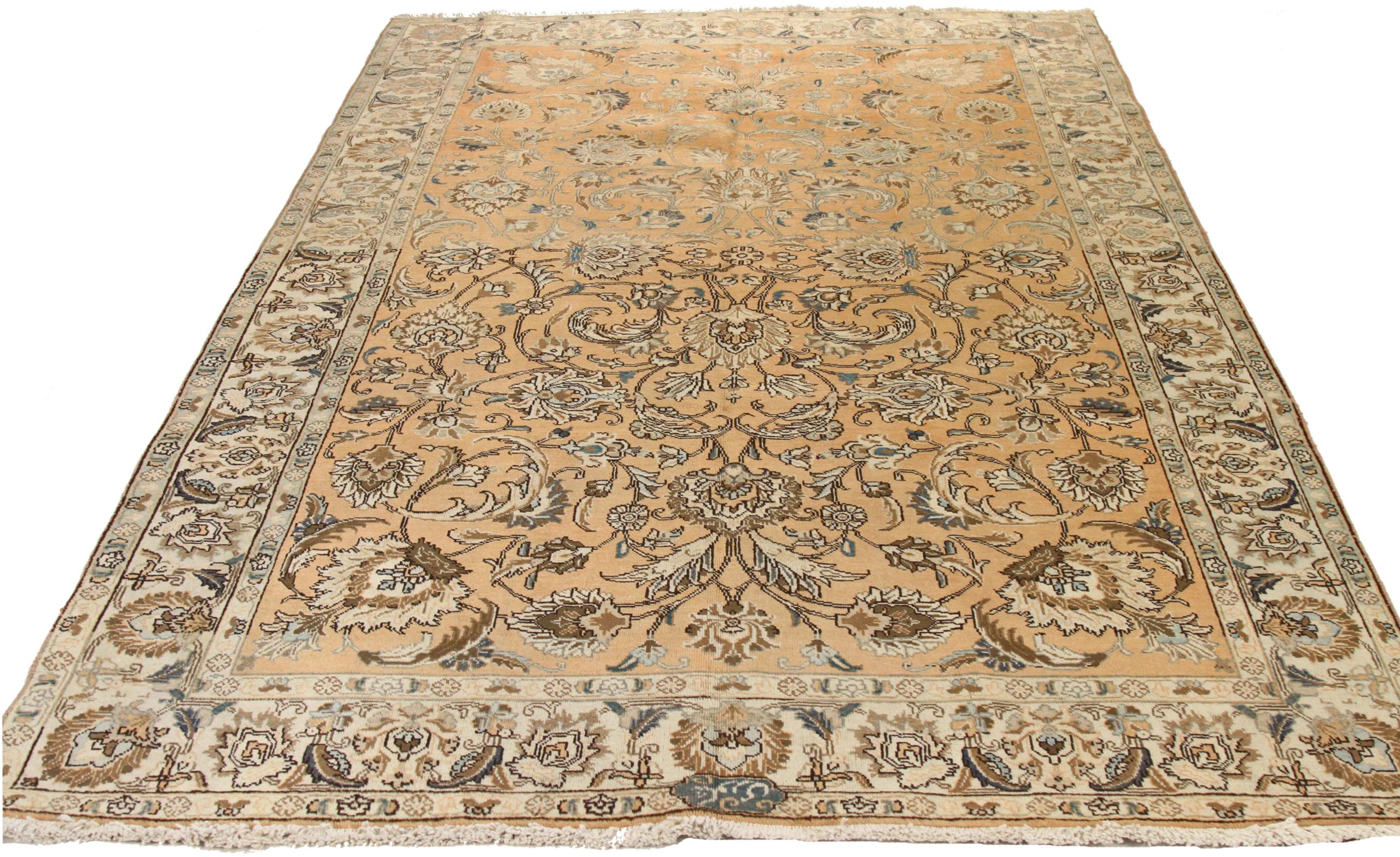 Thumbnail 13 for Antique Persian Tabriz Transitional Rug 11102