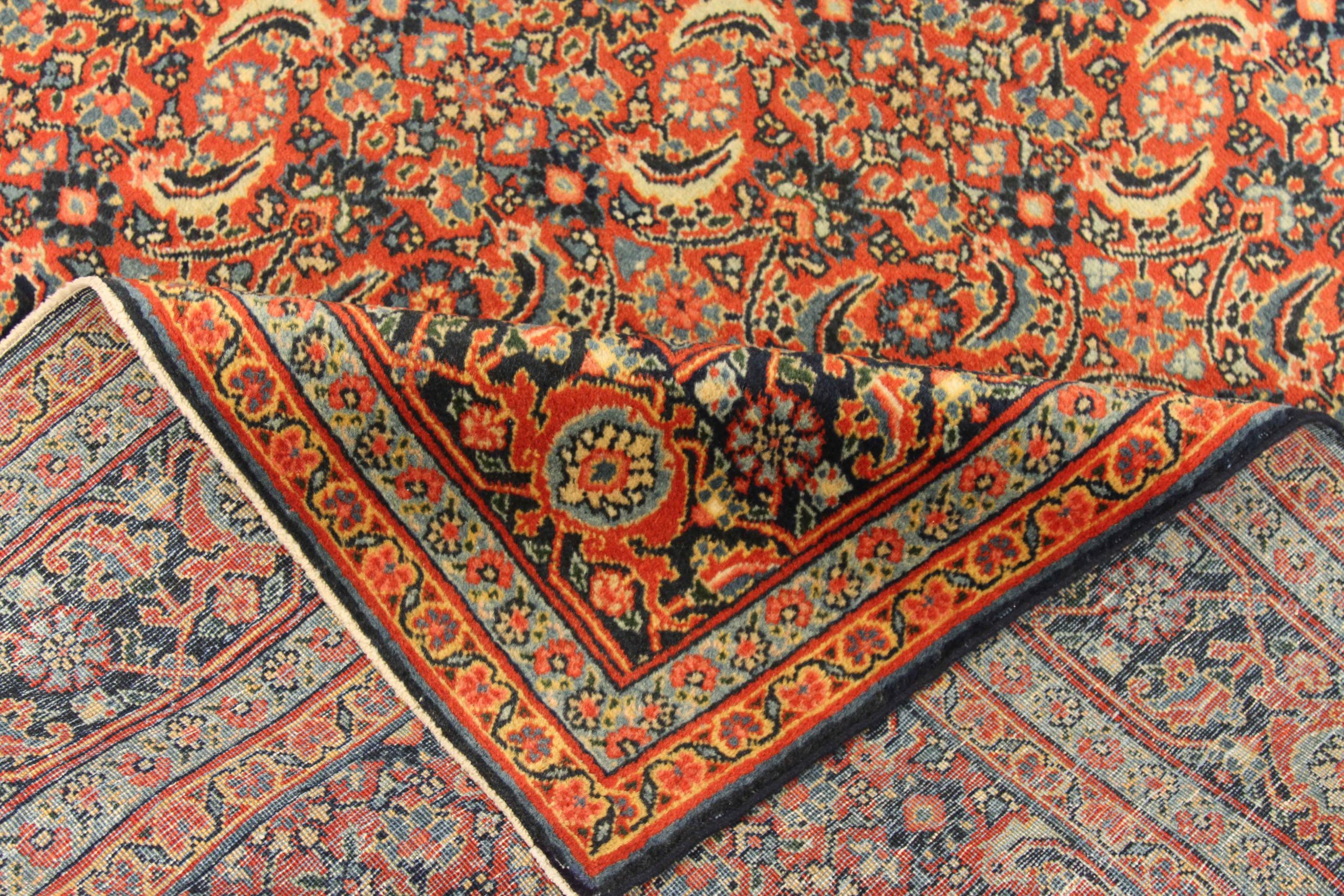 Thumbnail 10 for Antique Persian Tabriz Traditional Rug 11110