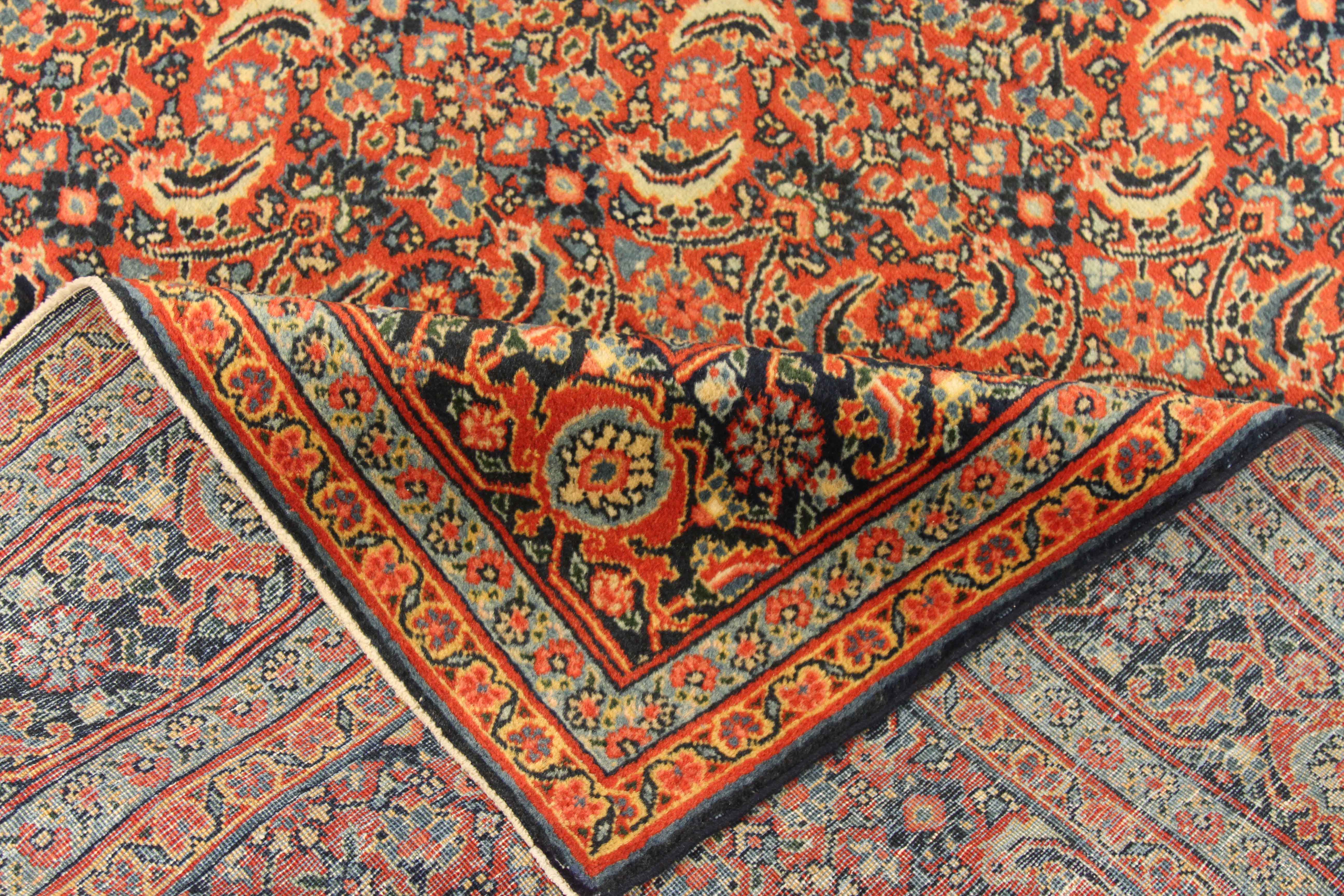 Thumbnail 3 for Antique Persian Tabriz Traditional Rug 11110