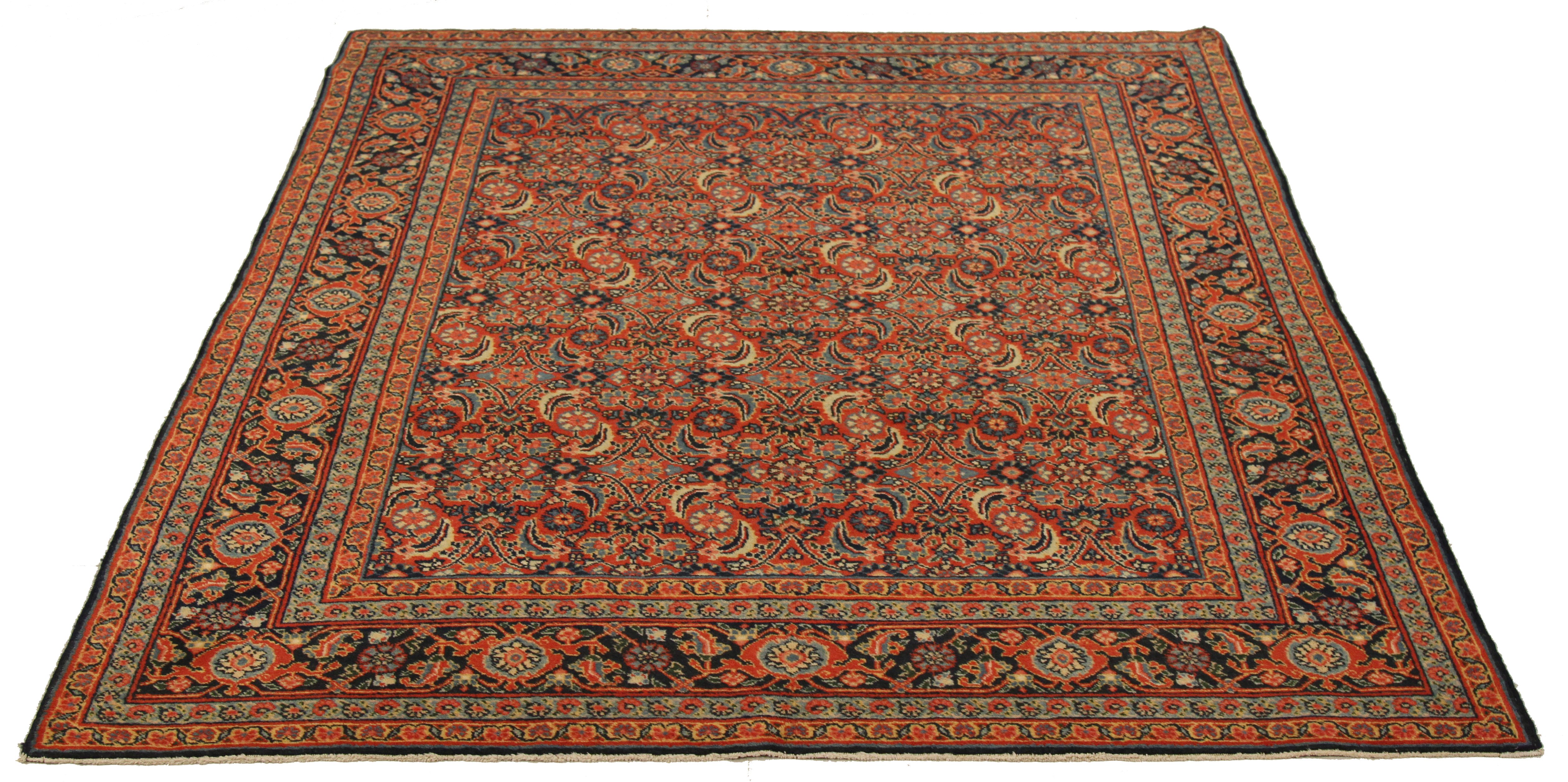 Thumbnail 2 for Antique Persian Tabriz Traditional Rug 11110