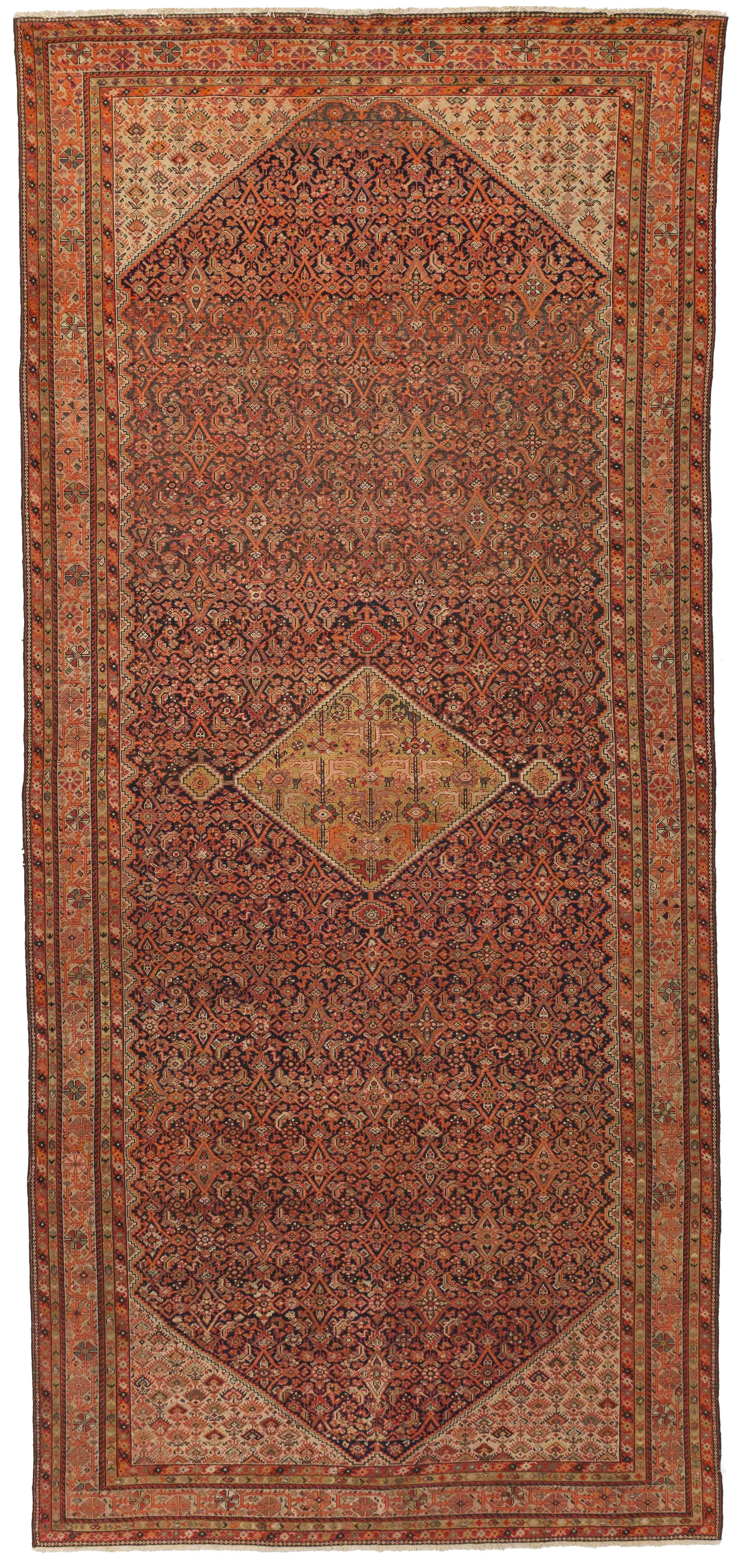 Thumbnail 7 for Antique Persian Malayer Traditional Rug 11124