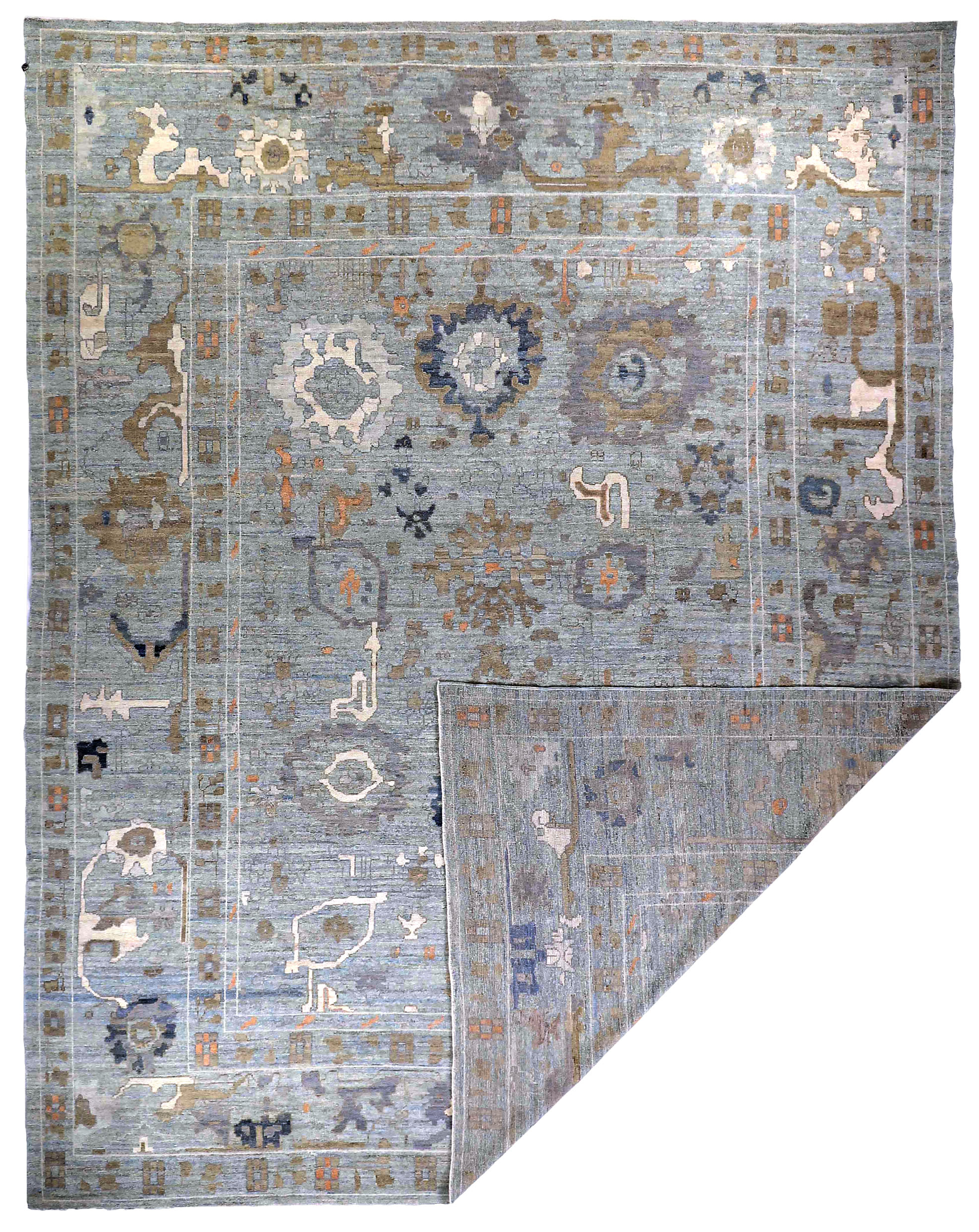 Thumbnail 8 for Persian Oushak Traditional Rug 89021