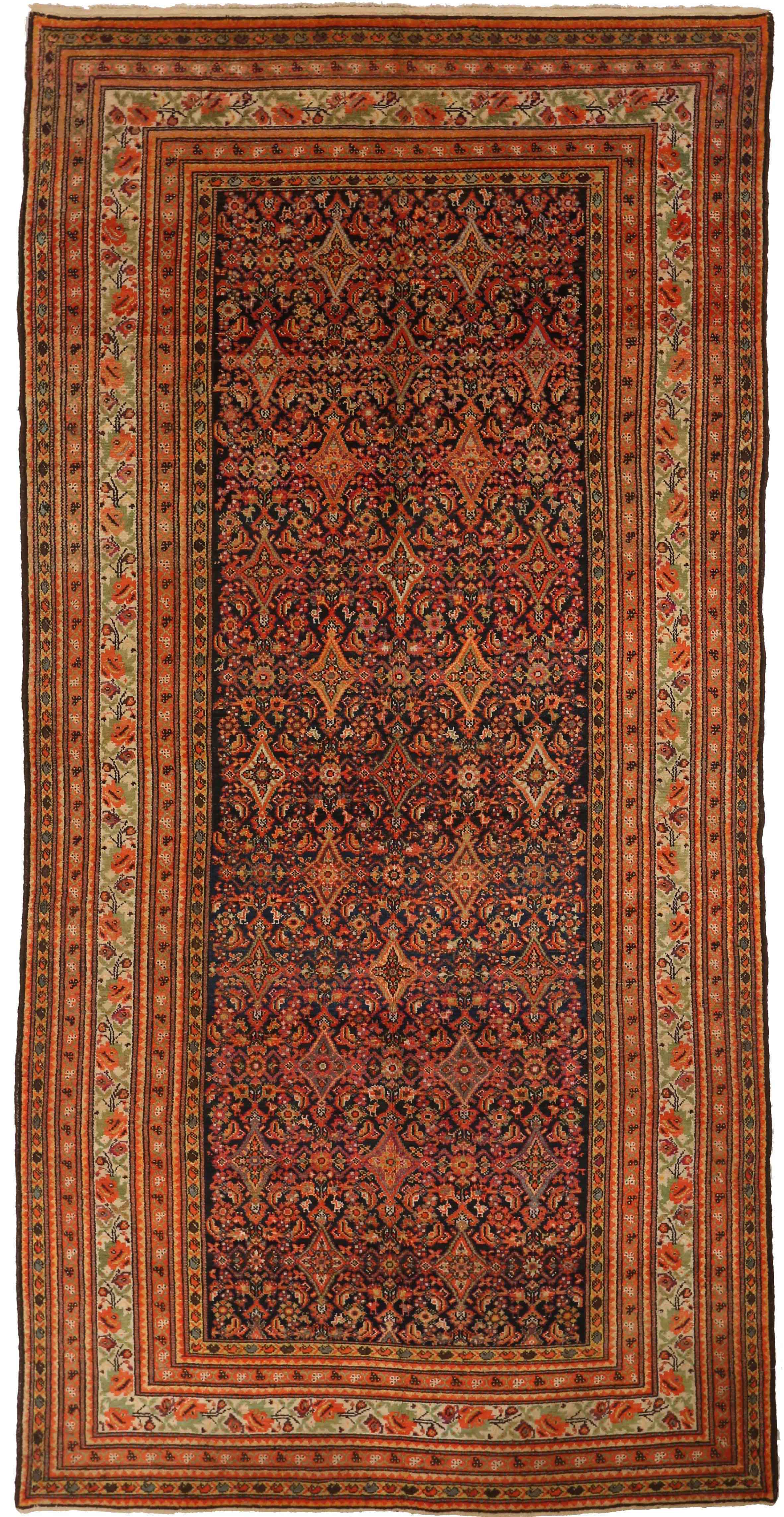 Thumbnail 4 for Antique Persian Malayer Traditional Rug 71475