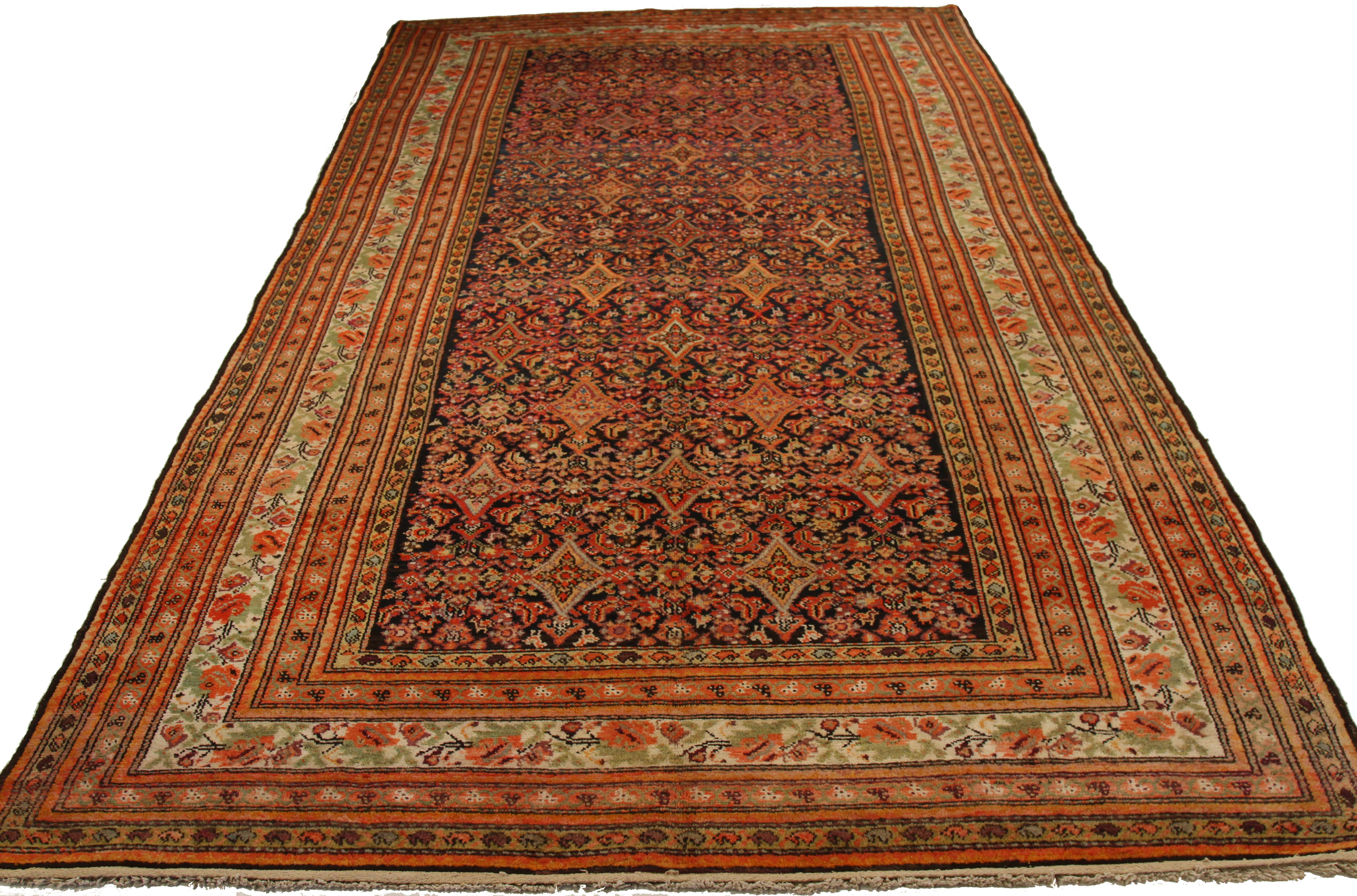 Thumbnail 2 for Antique Persian Malayer Traditional Rug 71475