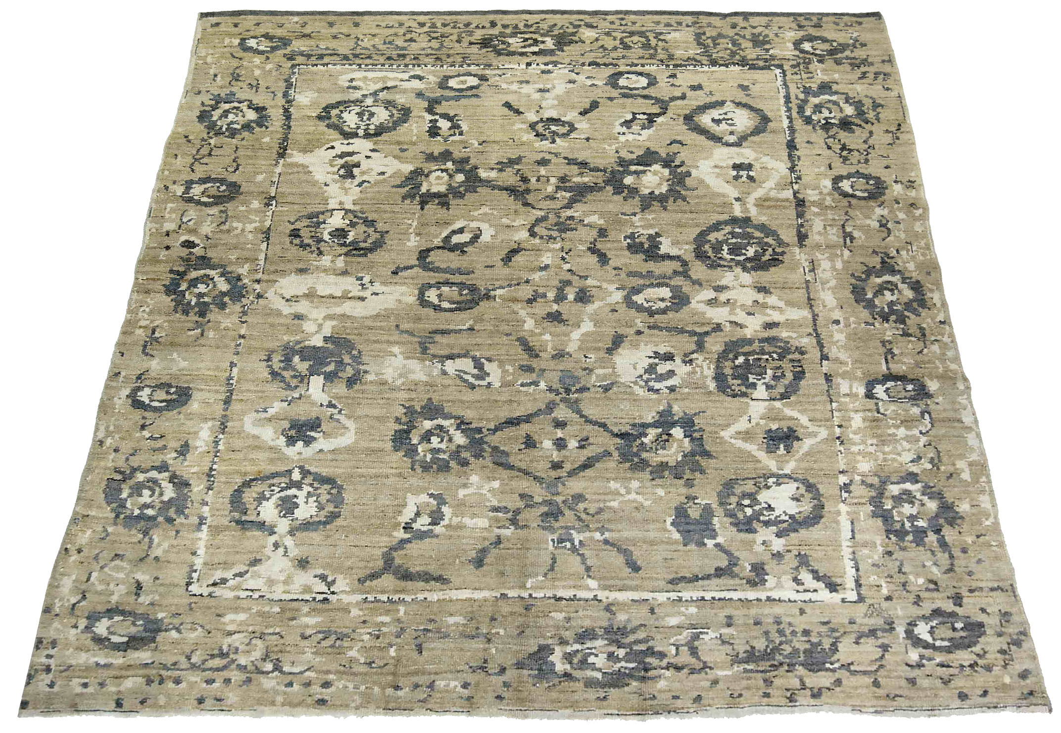 Thumbnail 7 for Persian Oushak Transitional Rug 89028