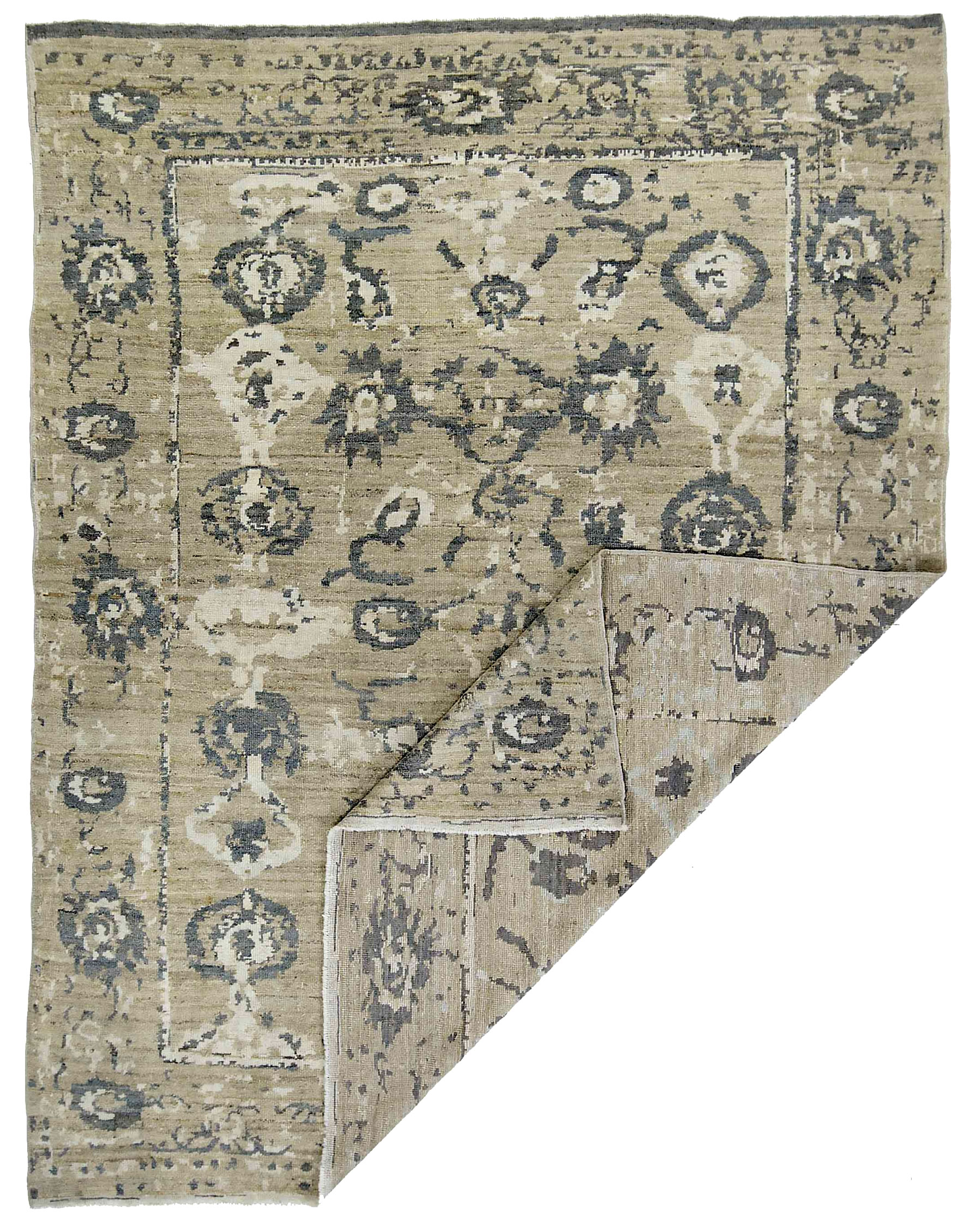 Thumbnail 3 for Persian Oushak Transitional Rug 89028