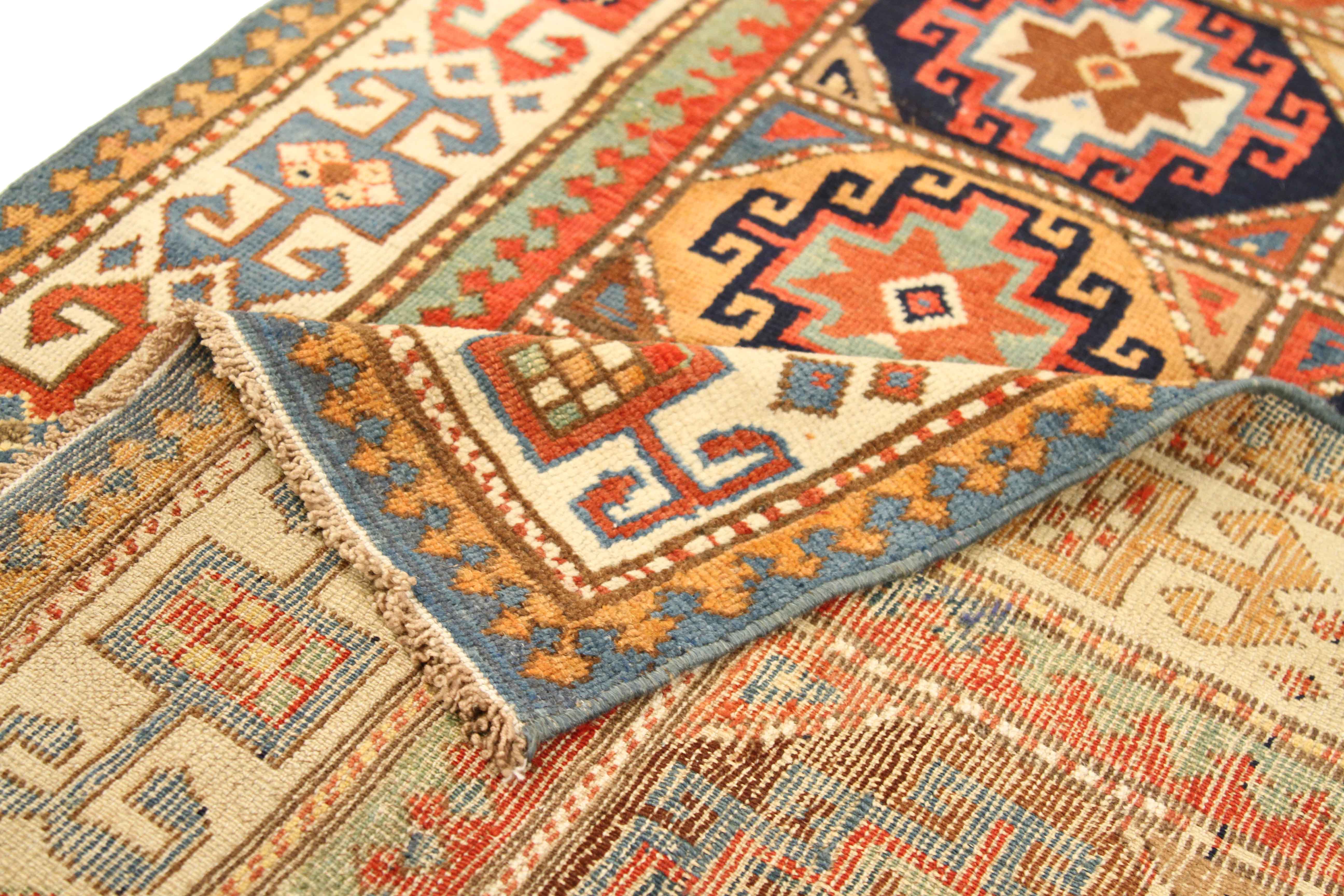 Thumbnail 2 for Antique Russia Shirvan Transitional Rug 11135