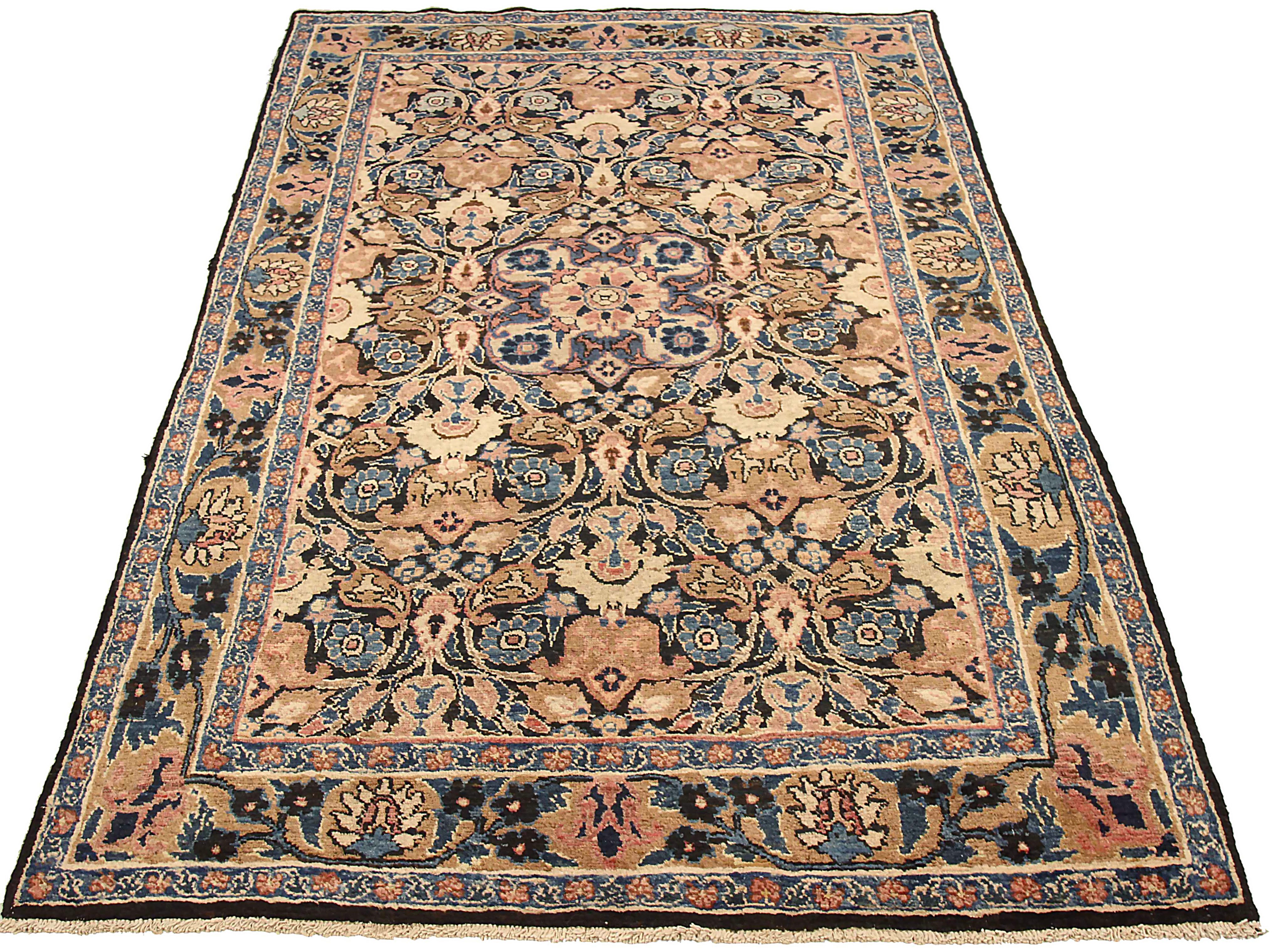 Thumbnail 4 for Antique Persian Semnan Traditional Rug 71601