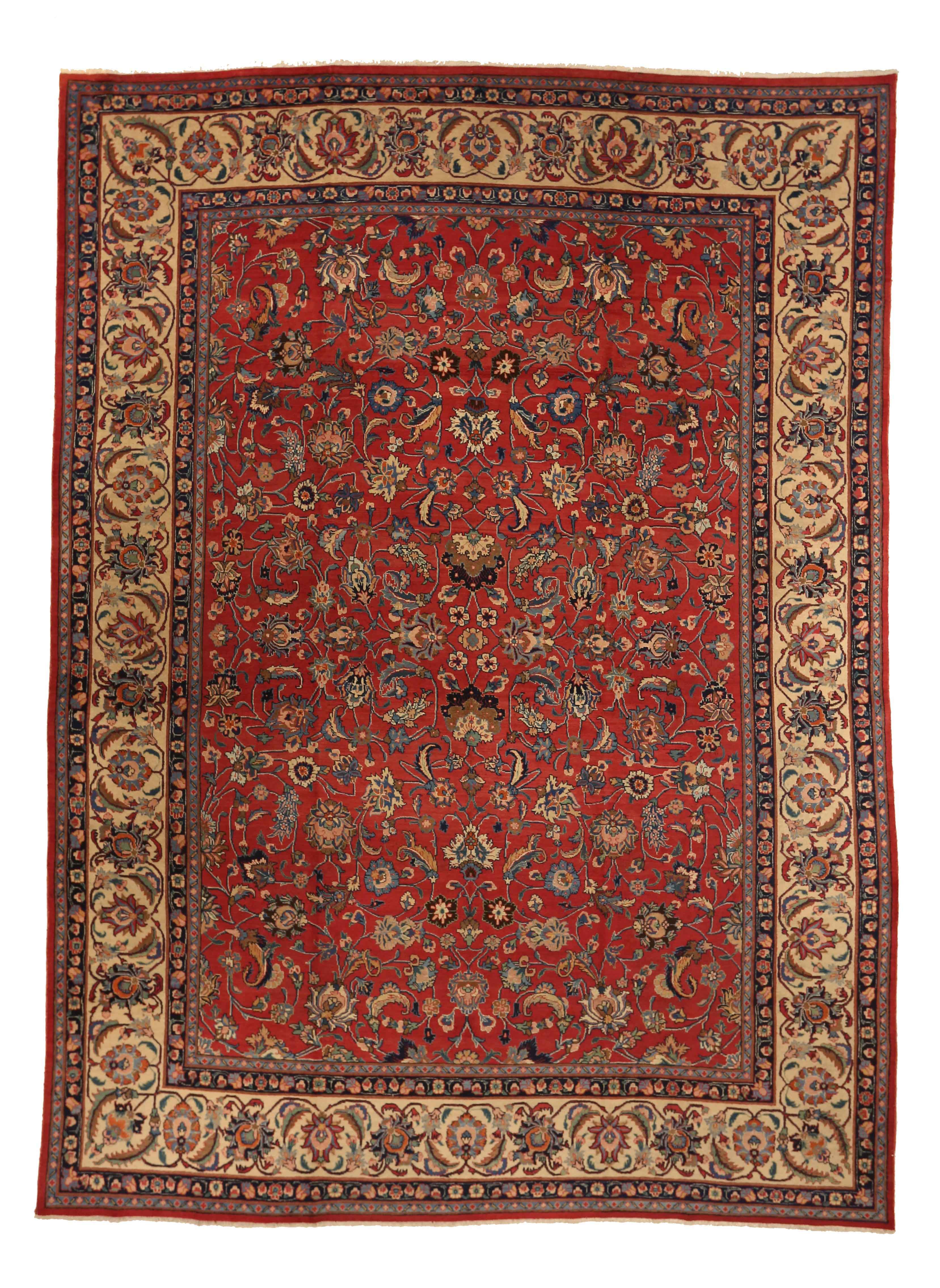 Thumbnail 5 for Antique Persian Mashad Traditional Rug 11140