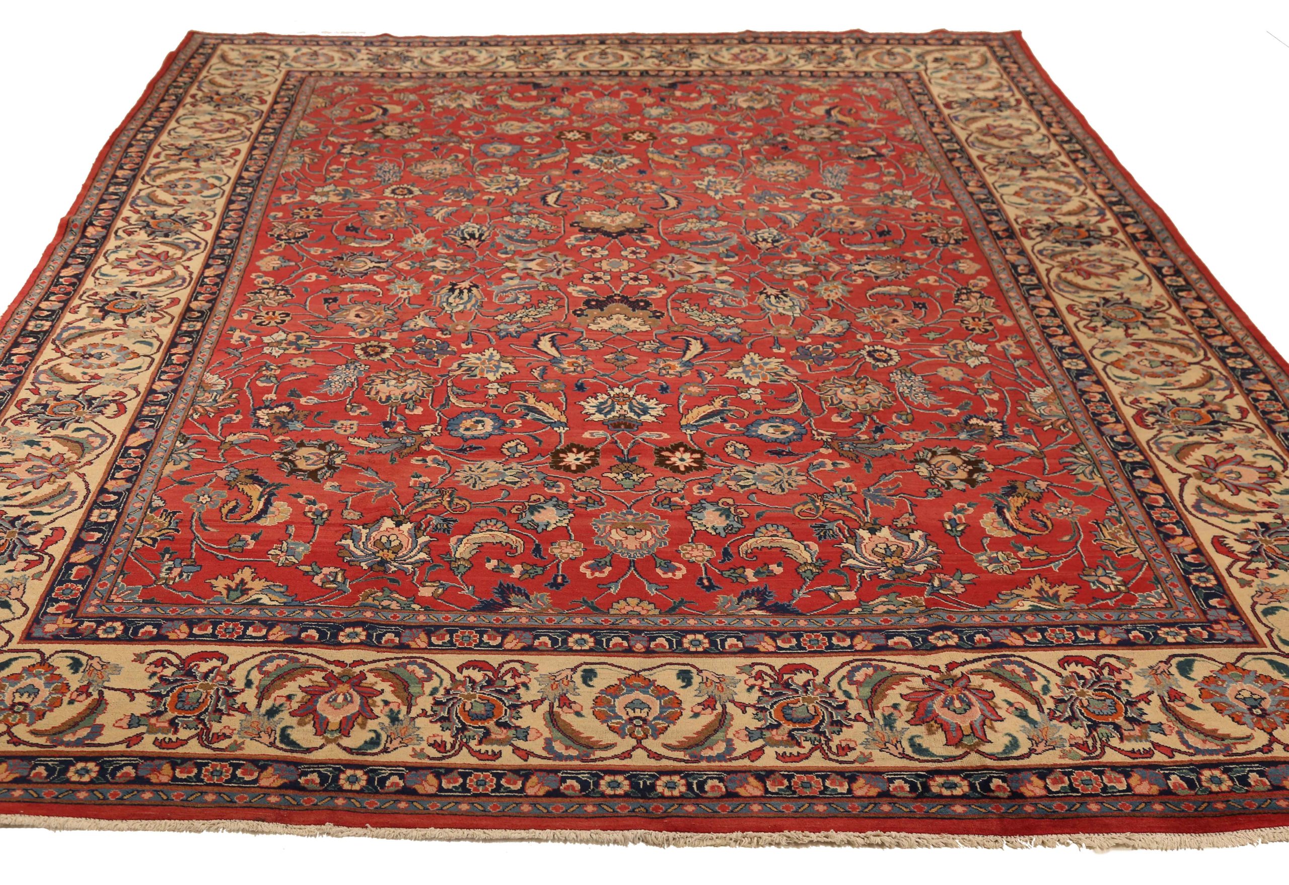 Thumbnail 7 for Antique Persian Mashad Traditional Rug 11140