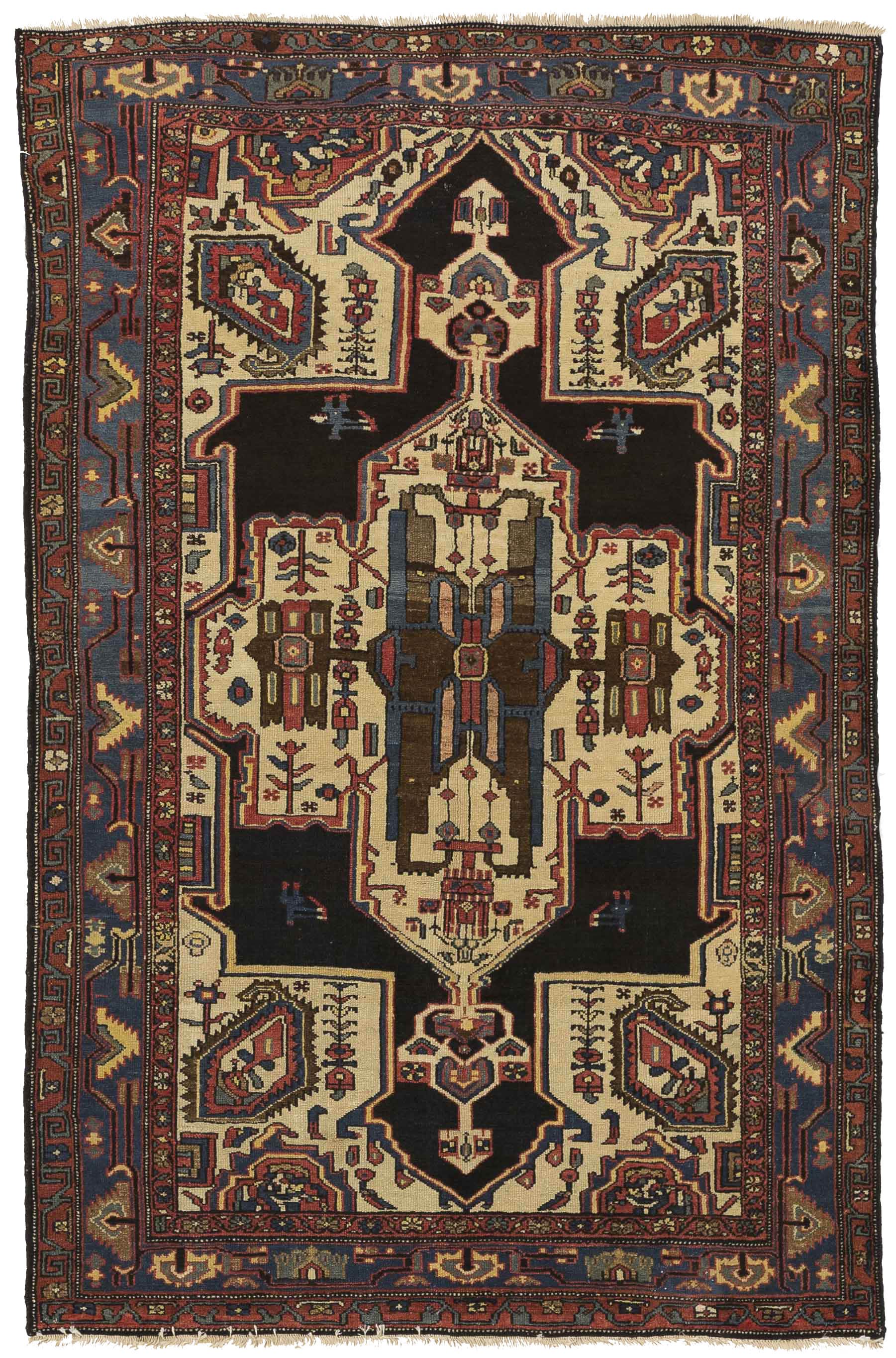 Thumbnail 12 for Antique Persian Bakhtiar Transitional Rug 11141