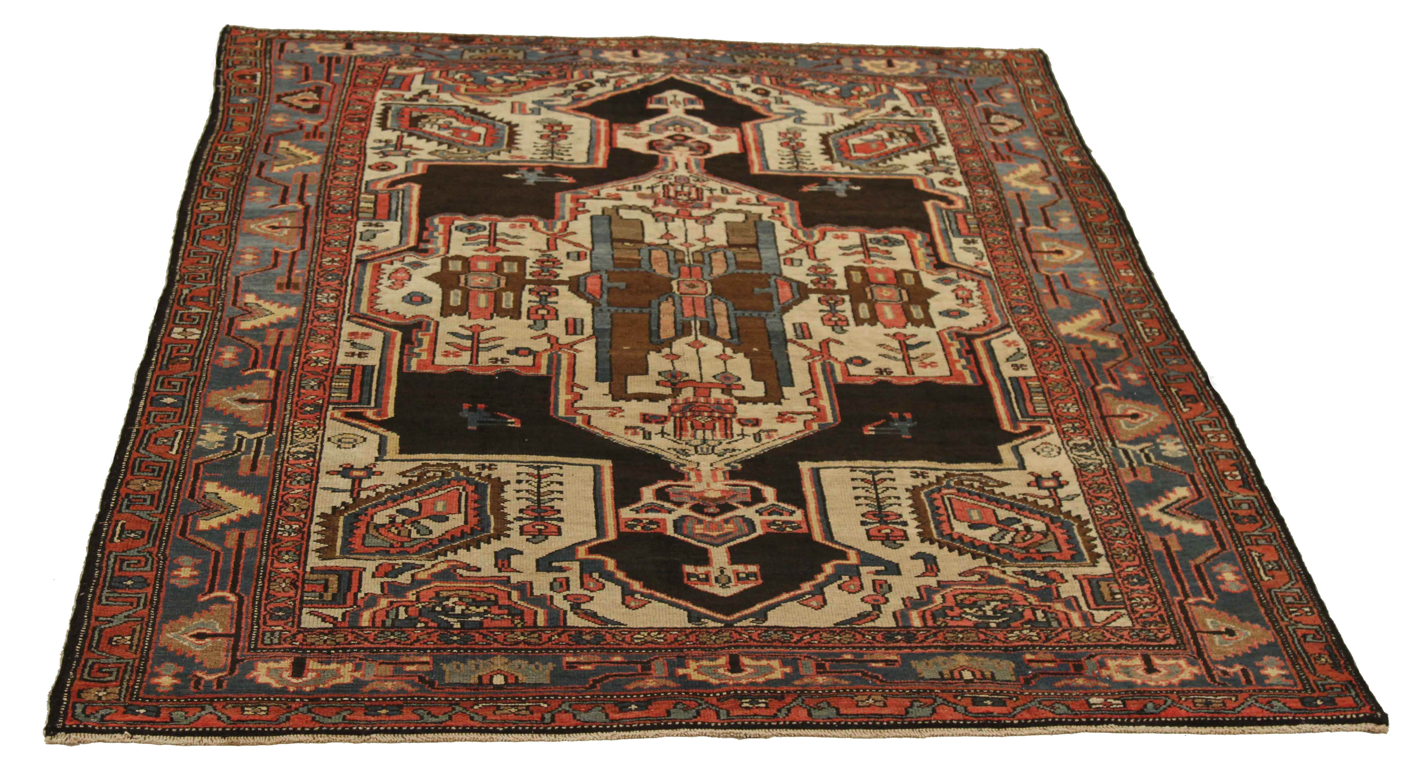 Thumbnail 11 for Antique Persian Bakhtiar Transitional Rug 11141